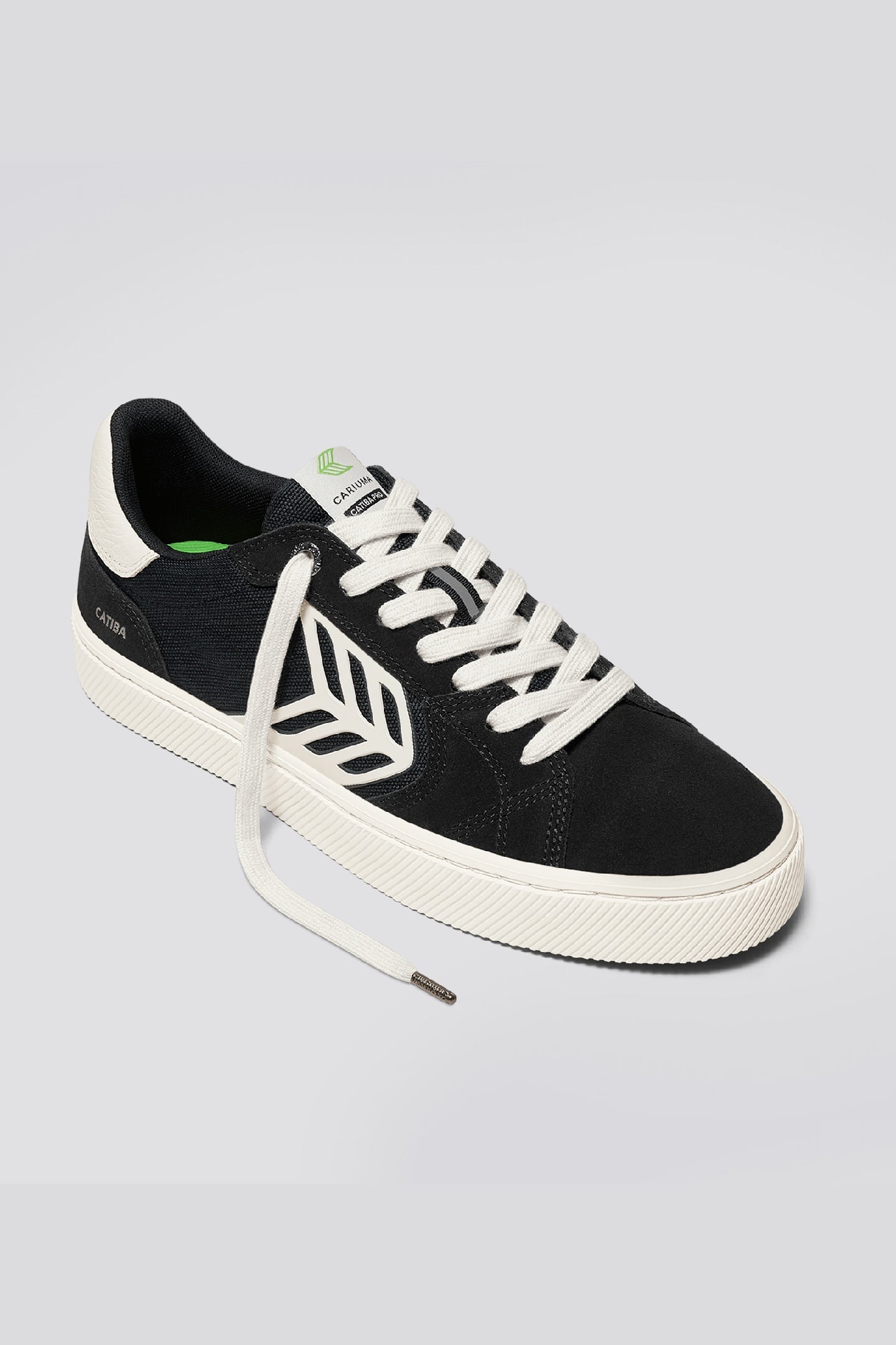 CATIBA PRO 2.0 SUEDE AND CORDURA BLACK IVORY LOGO 2