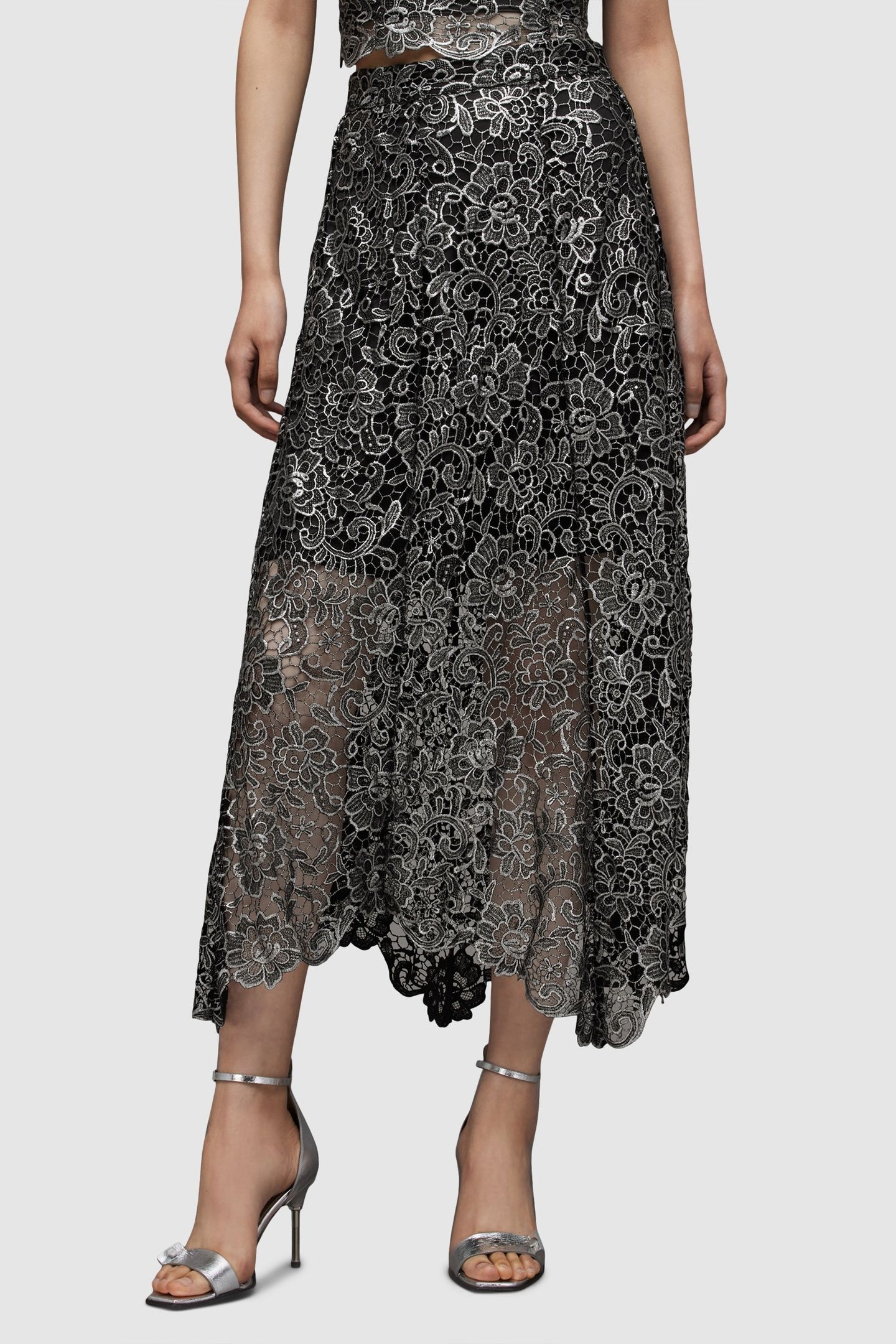 CAMILA SKIRT GUNMETAL GREY 4