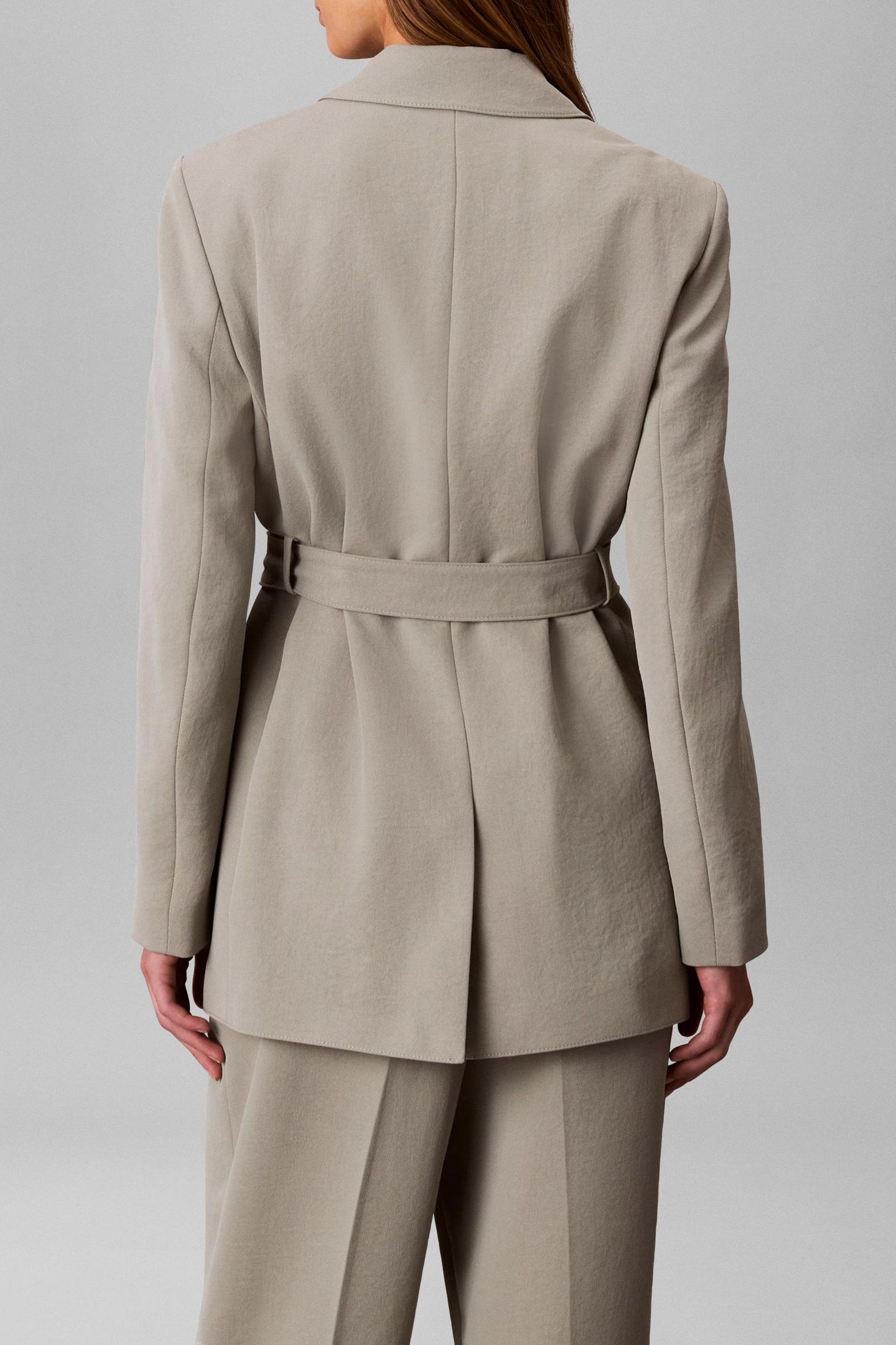 CASUAL TWILL BELTED TROUSER SHADOW 2
