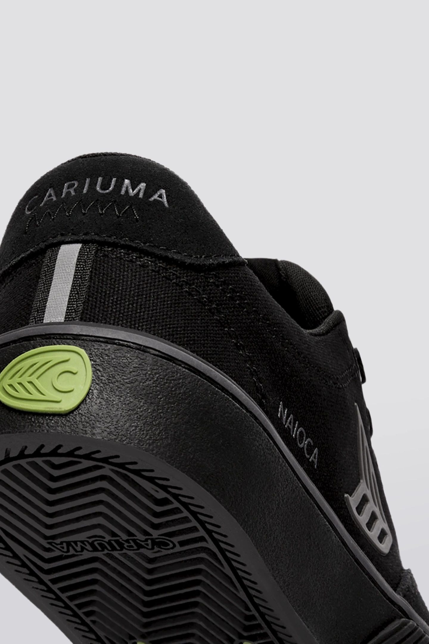 NAIOCA PRO SUEDE AND CANVAS STRIPE ALL BLACK 4
