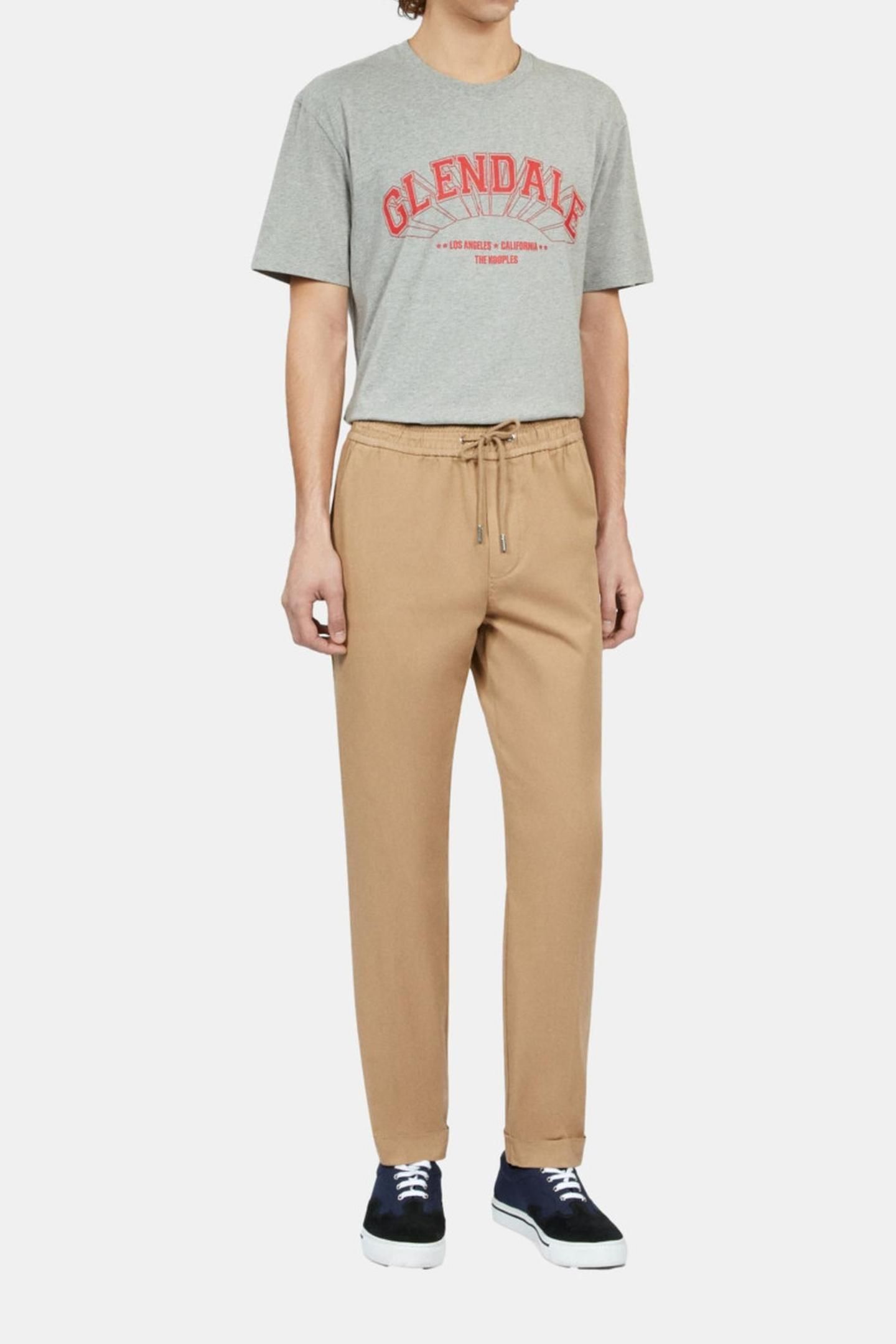 TROUSERS WITH DRAWSTRING AT THE WAIST CAMEL 1