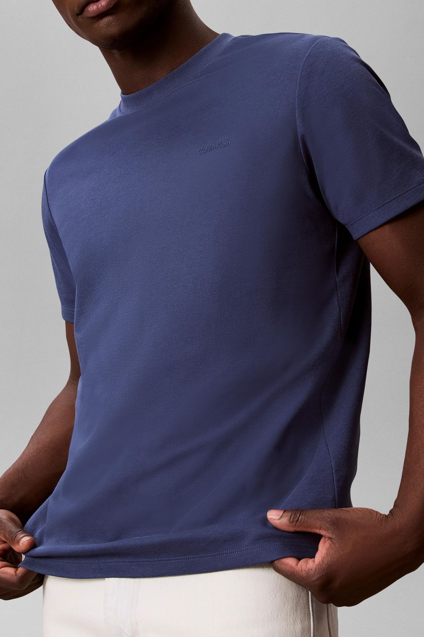 SS TECH INTERLOCK TEE DARK DENIM 2