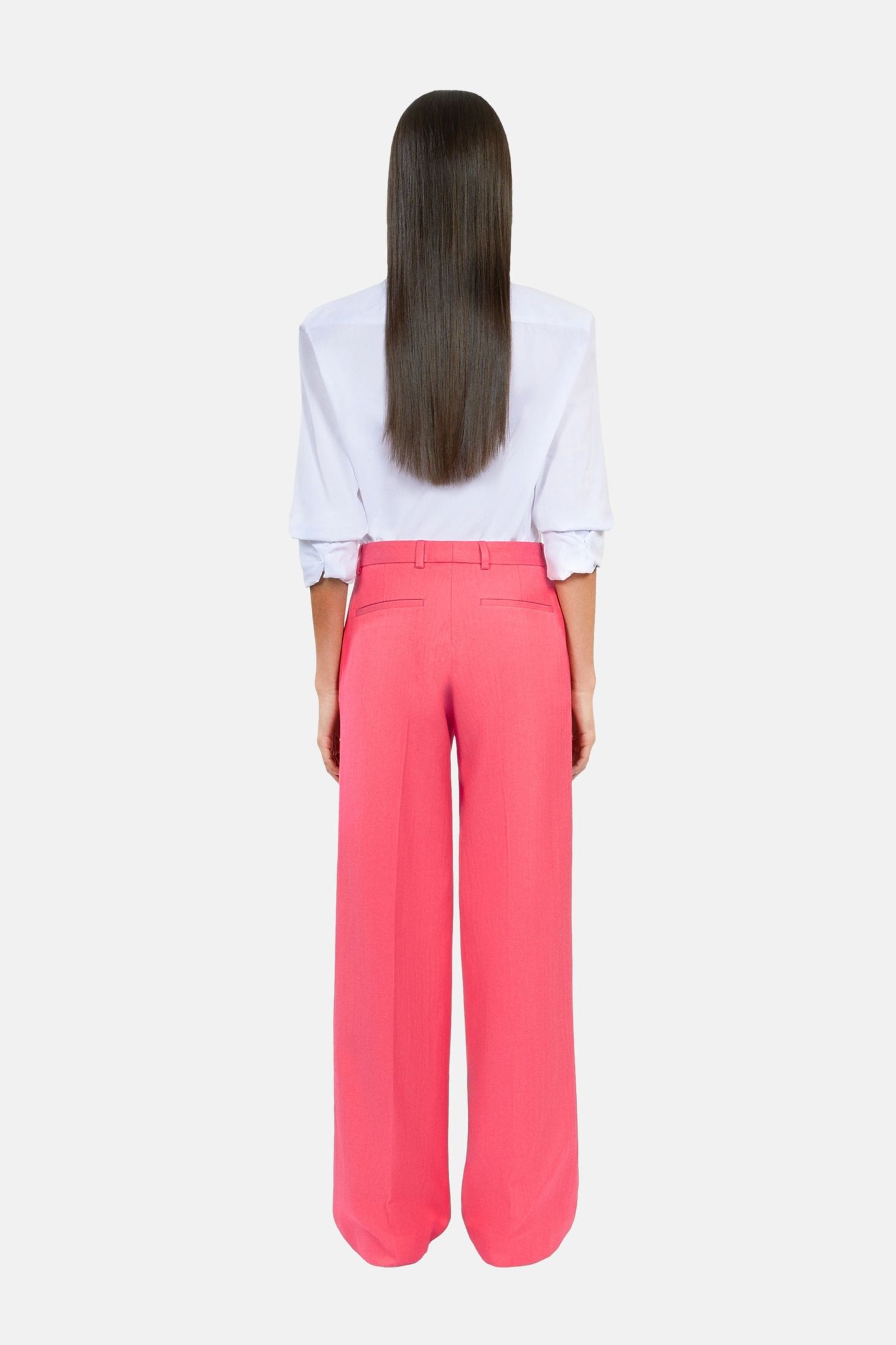 FLARE SUIT PANTS RETRO PINK 4