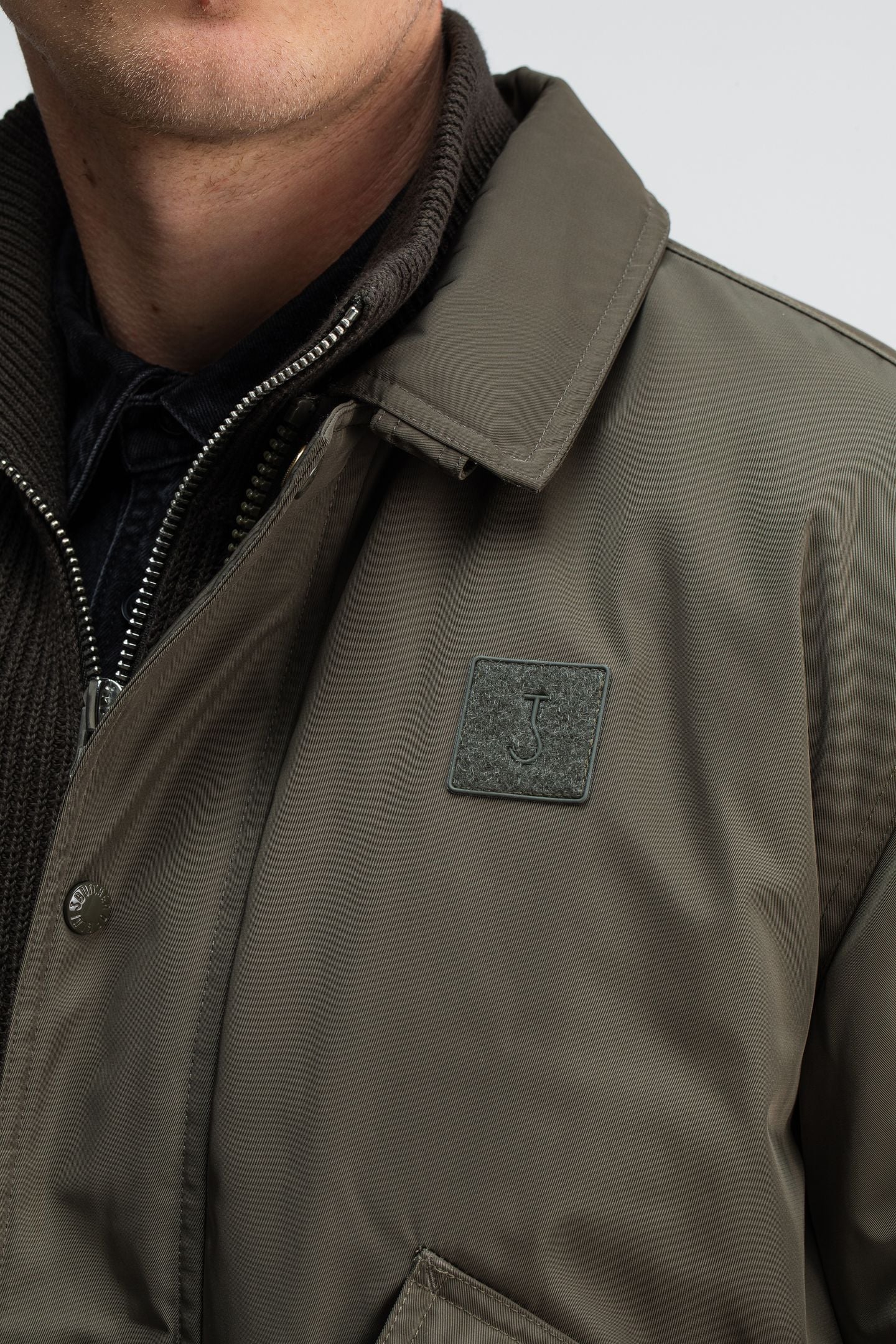 CARLO SATIN FLIGHT BOMBER DK. GRANITE GREEN 5