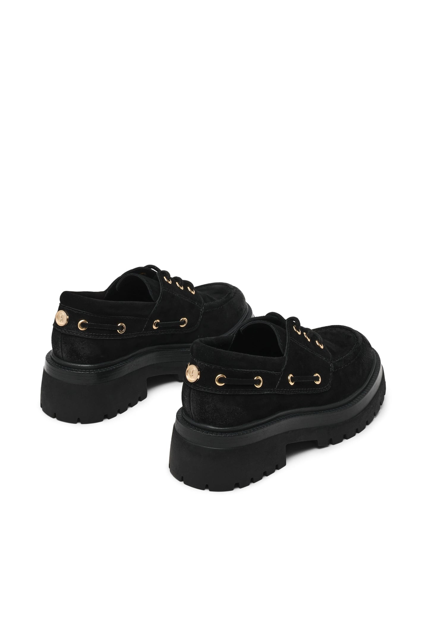 DETROIT FLAT SHOES BLACK SUEDE 3