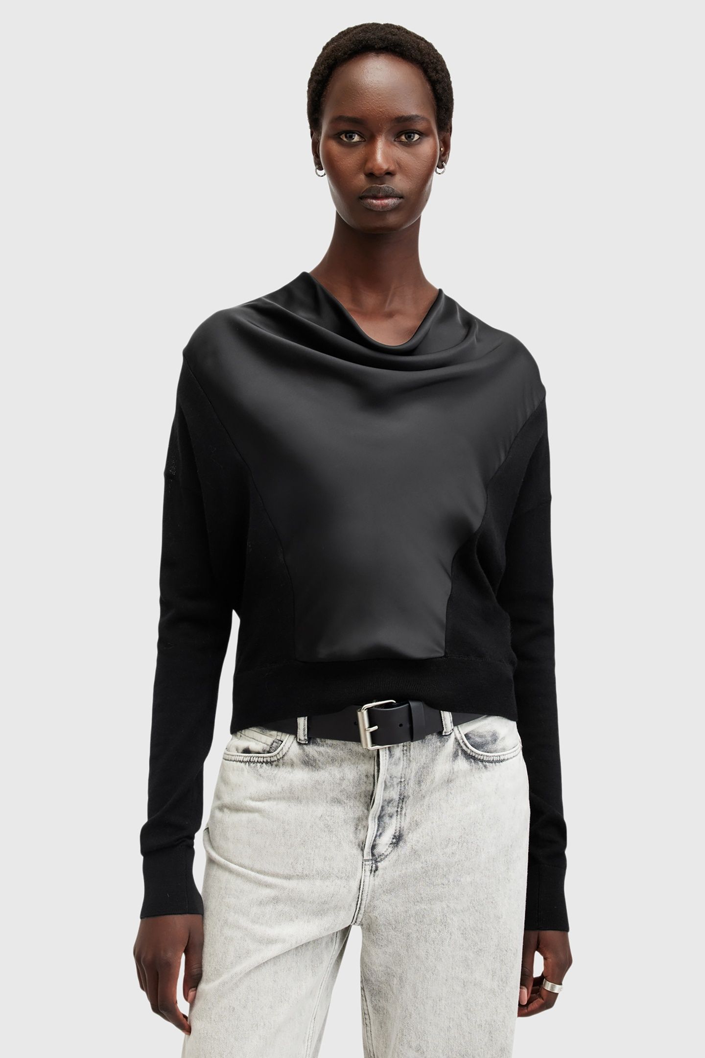 MYRA COWL JUMPER BLACK 6