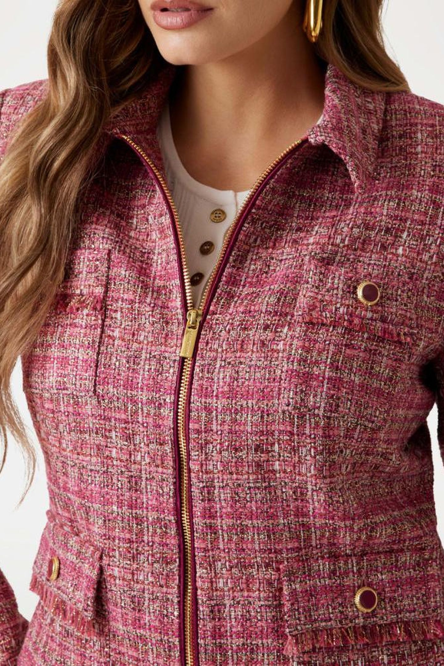 CLAUDIA ZIPPED JACKE FLOWERING PEONY TWEE 6