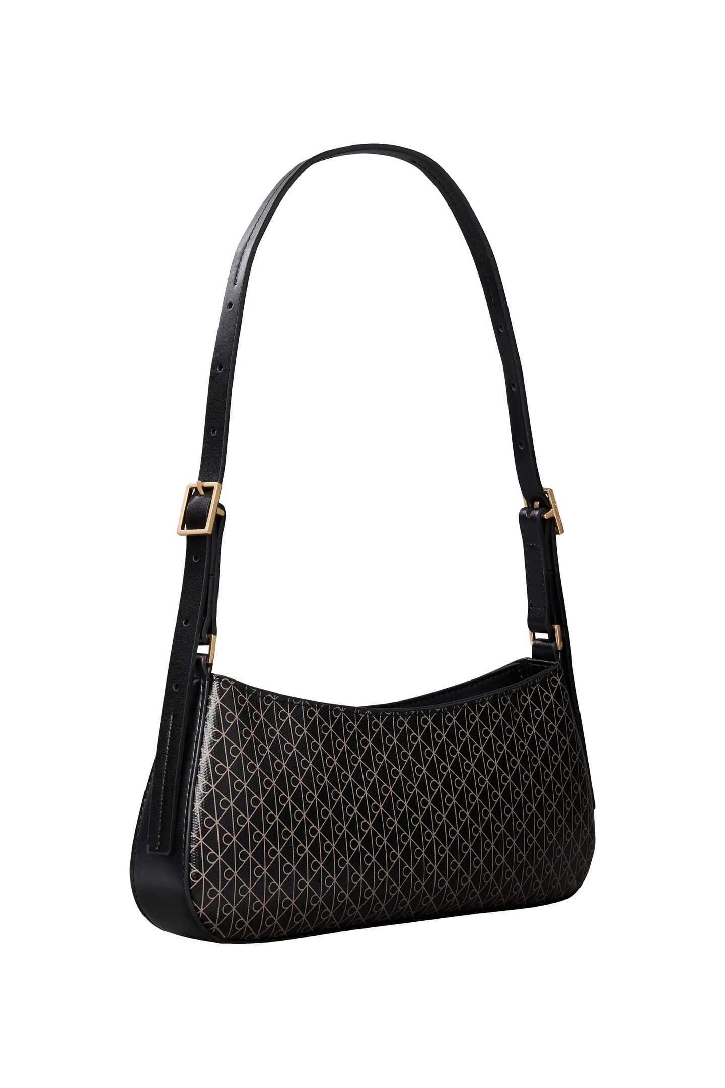 EMBLEM ALL-OVER PRINT SMALL SHOULDER BAG BLACK 3