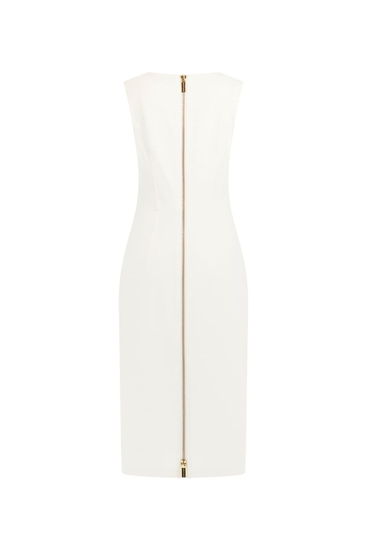 GWEN SL ZIP MIDI DRE WHITE PEAKS 4