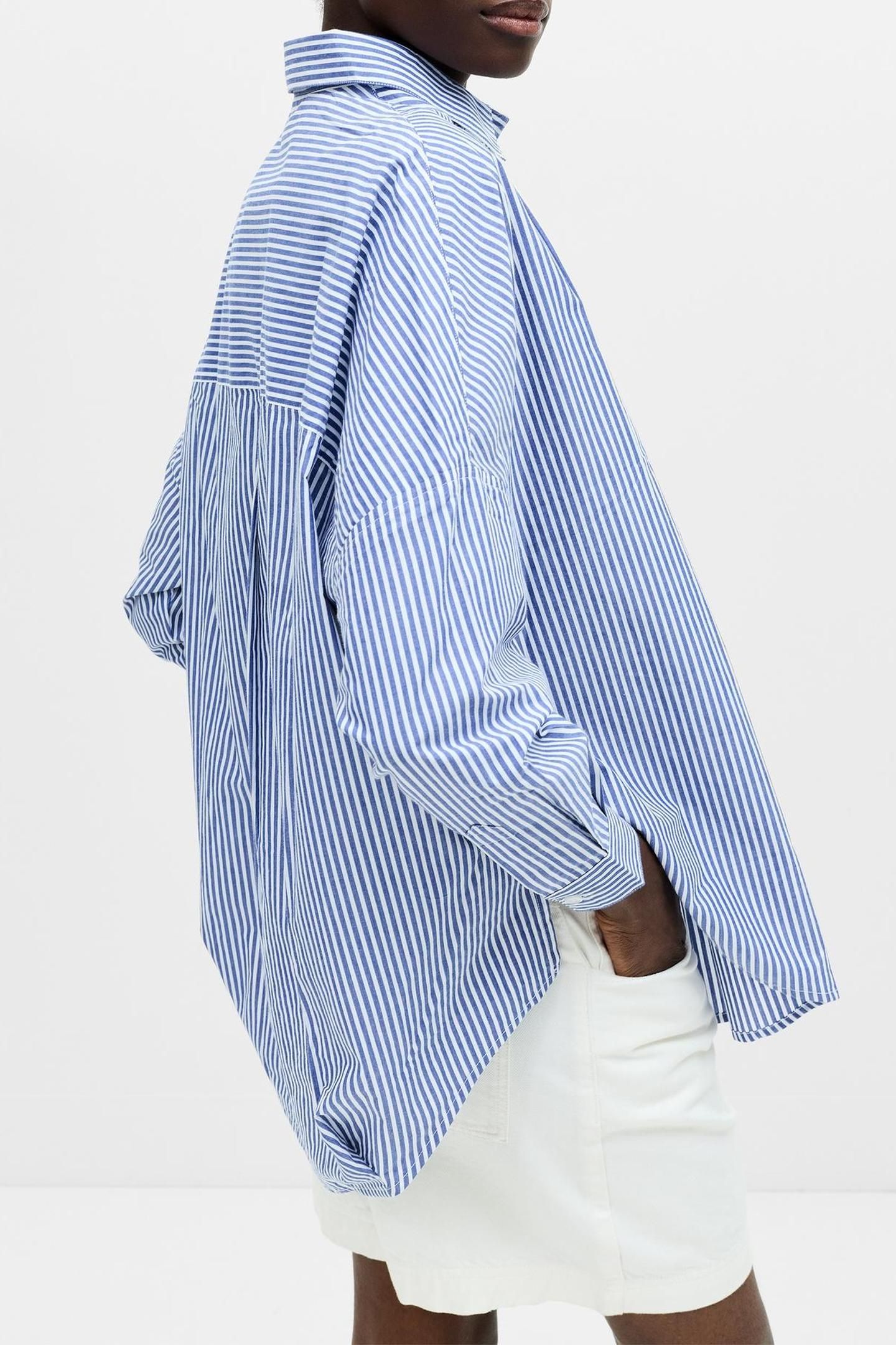 STRIPE POPLIN L/S POPOVER BLUE/WHITE 3