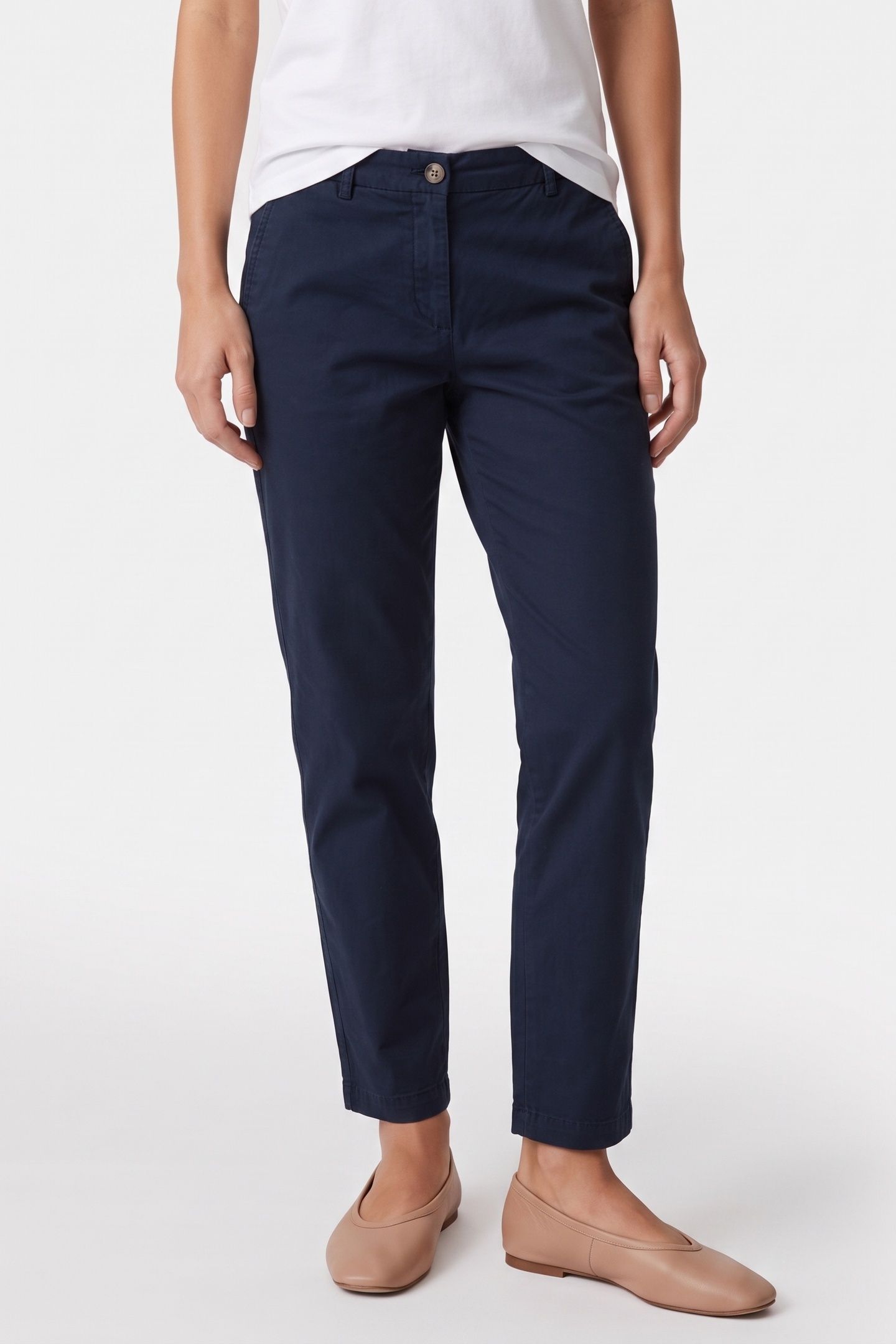 COTTON SLIM STRAIGHT DARK NIGHT NAVY 1