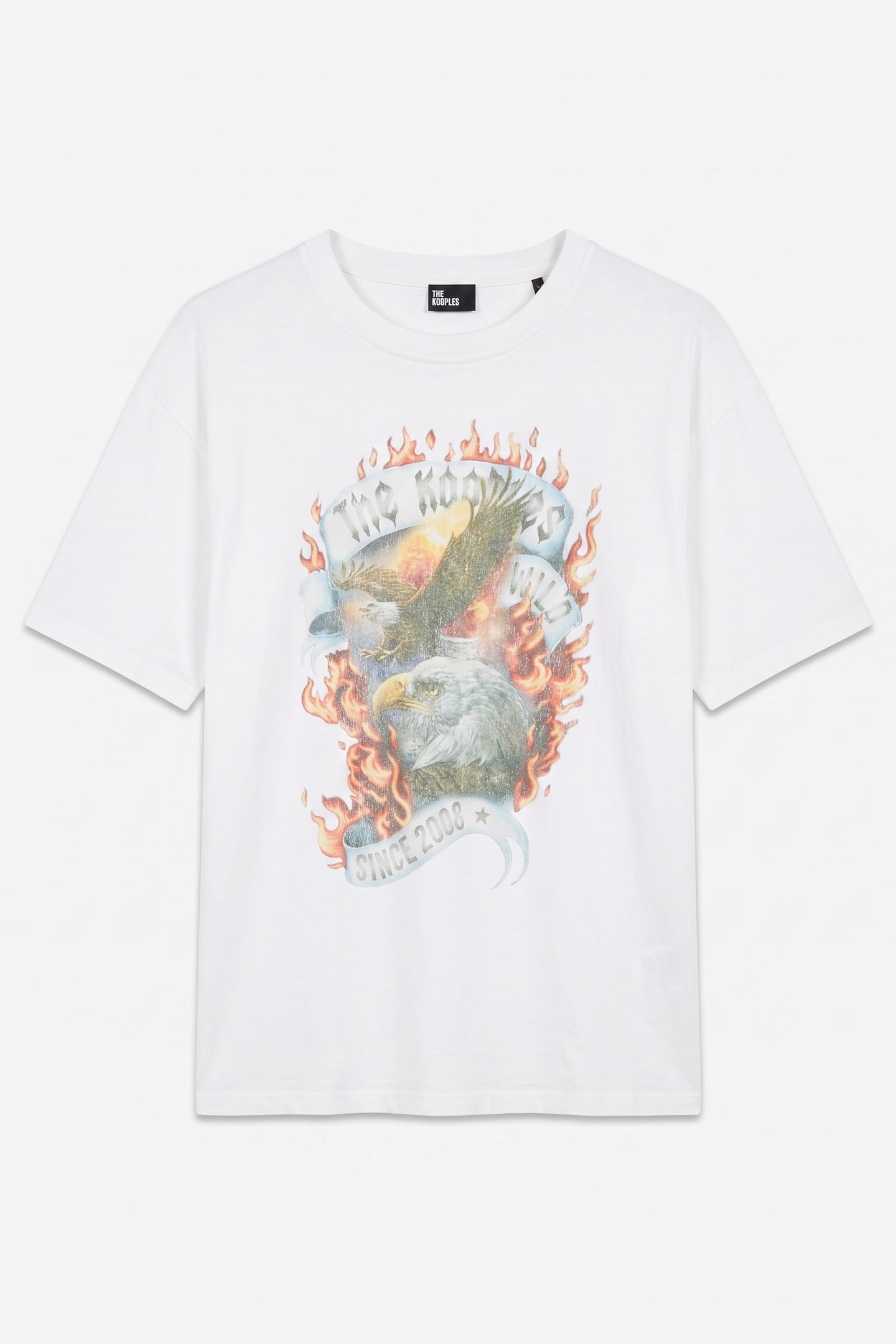 SHORT-SLEEVED T-SHIRT WITH PRINT ON THE FRONT ECRU 3
