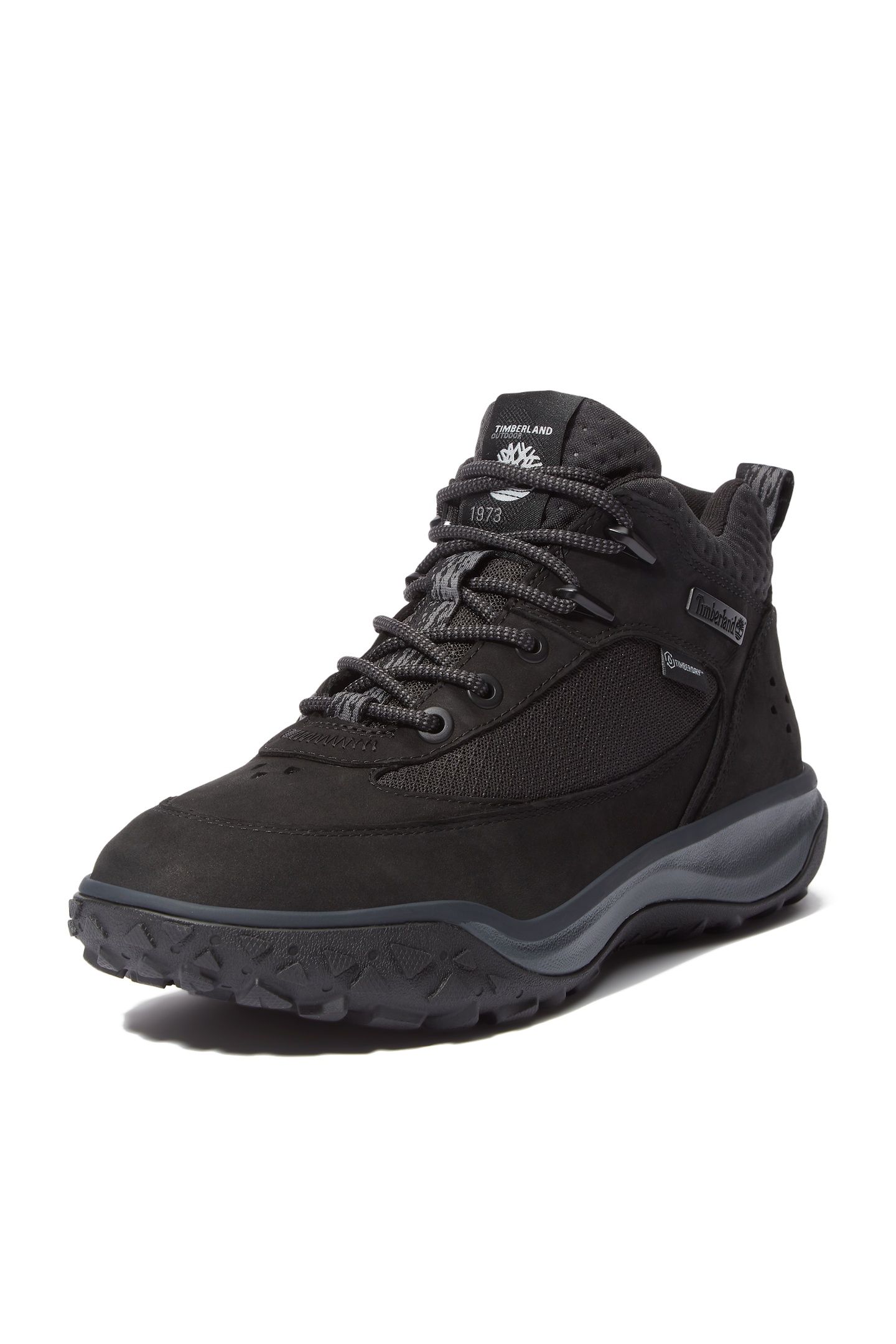 TIMBERCUSH MOTION 7 MID LACE UP WATERPROOF SNEAKER BLACK NUB 4