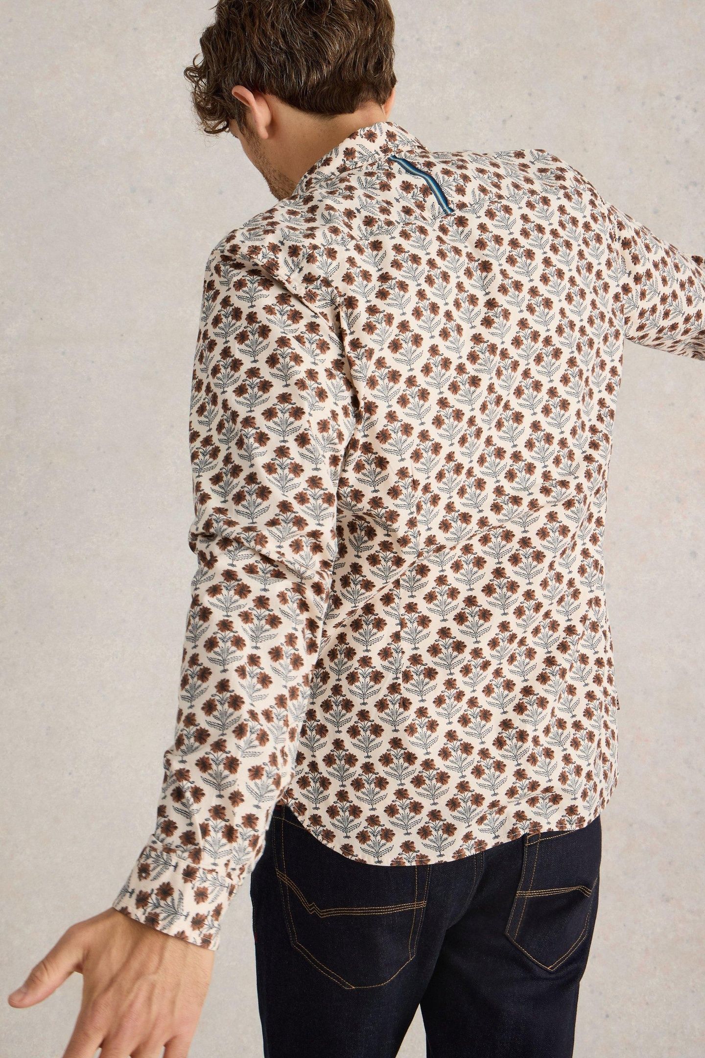 LARGE DANDELION PRINTED SHIRT NATURAL MULTI 2