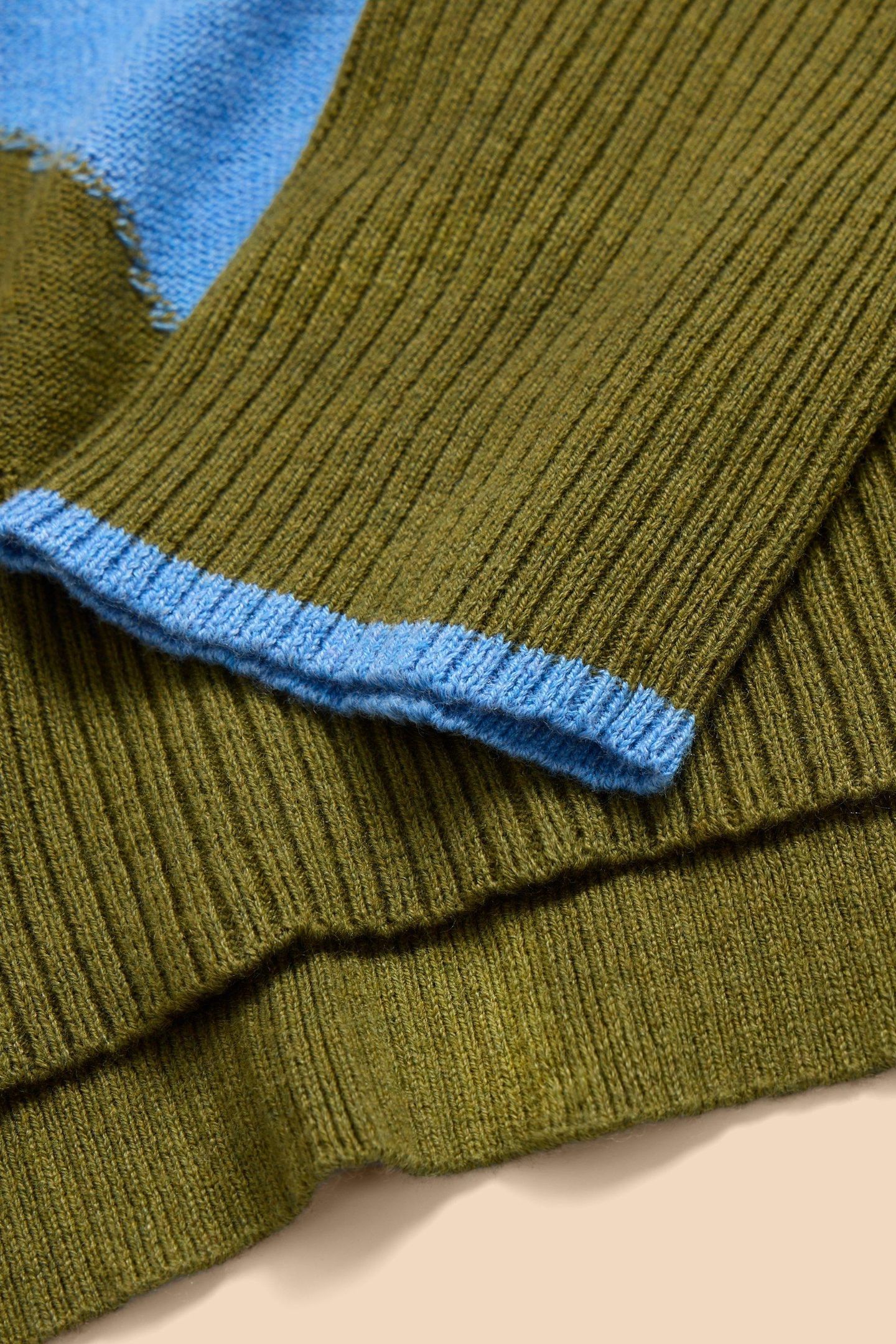 OLIVE ABSTRACT JUMPER GREEN PRINT 8