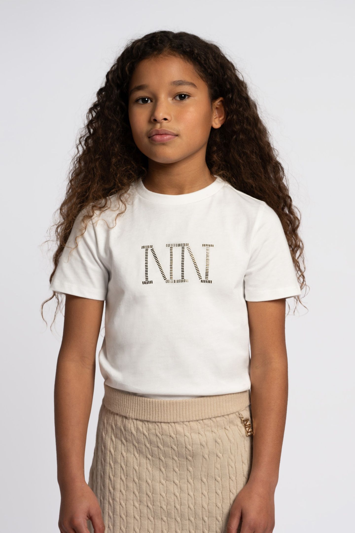 STUD T-SHIRT OFF WHITE 1
