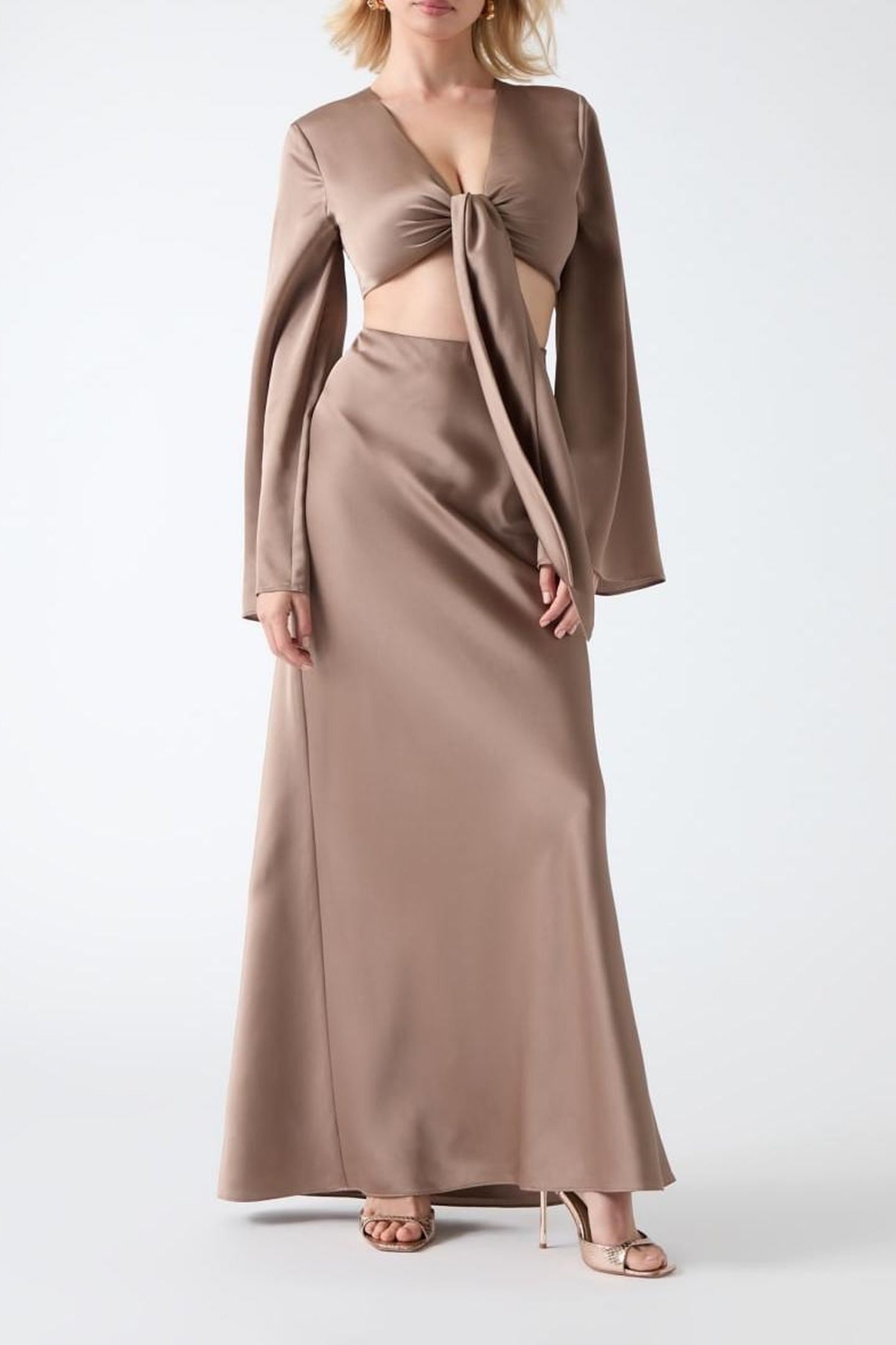 MONICA LONG SKIRT BUFF TAUPE 3