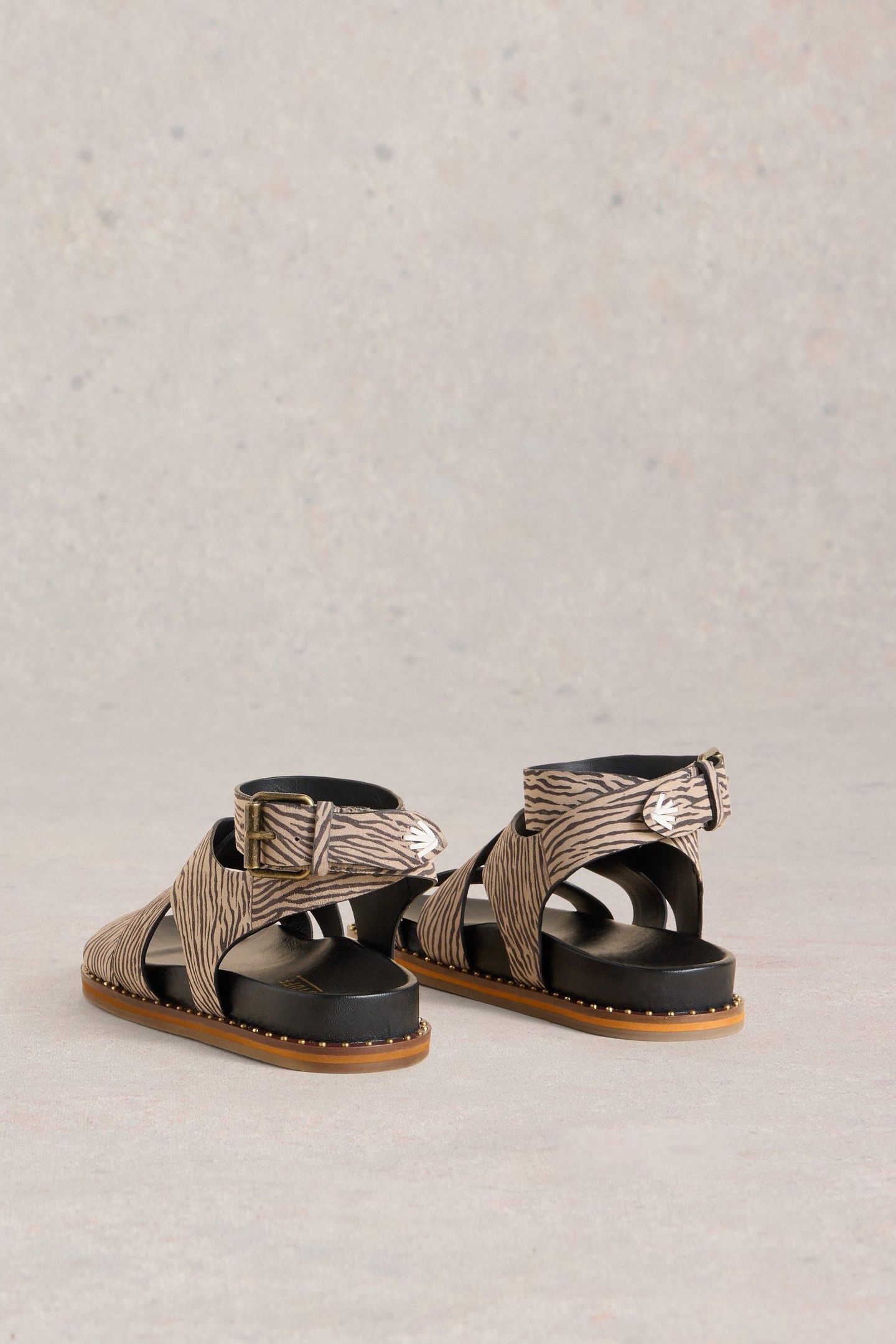 GLADIATOR FOOTBED SANDAL DARK NATURAL 3