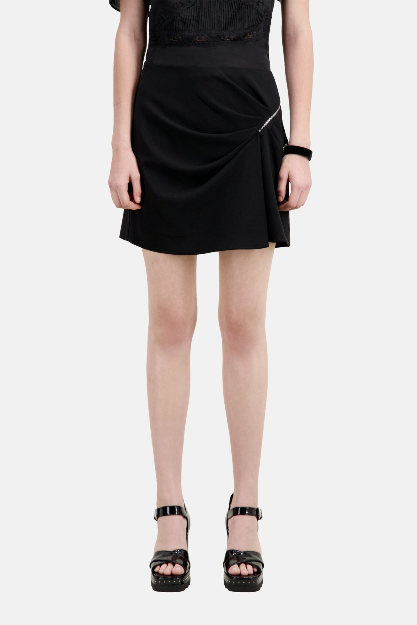 MININ JUMPER ZIP FANTASY DRAPEE BLACK 1