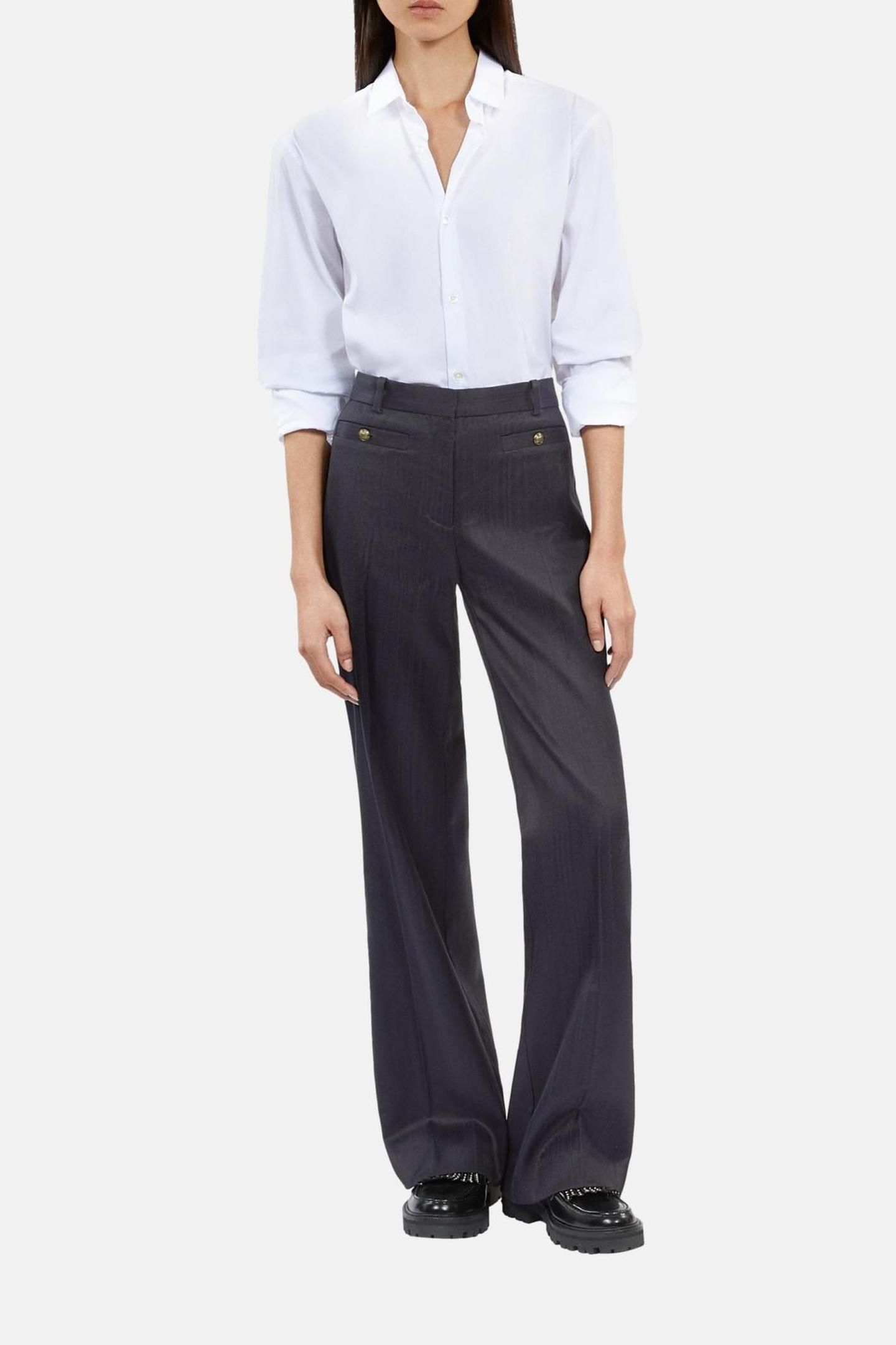 WIDE COSTUME TROUSERS NAVY 3
