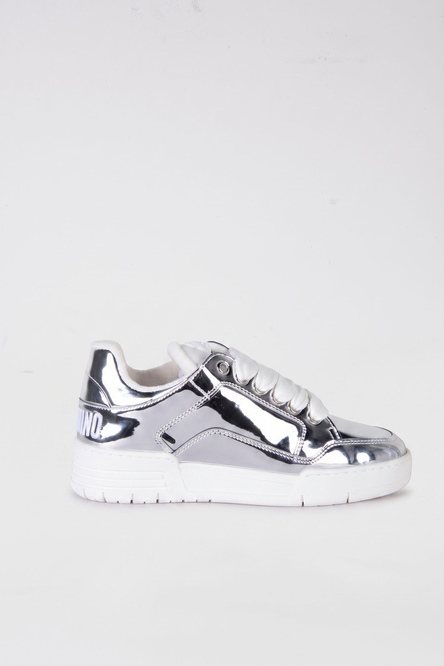 CALFSKIN SNEAKERS SILVER 1