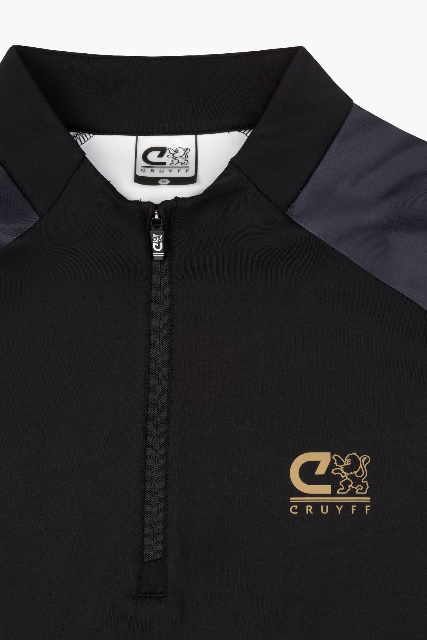 STRIKER 1/4 ZIP TOP BLACK/GOLD 3