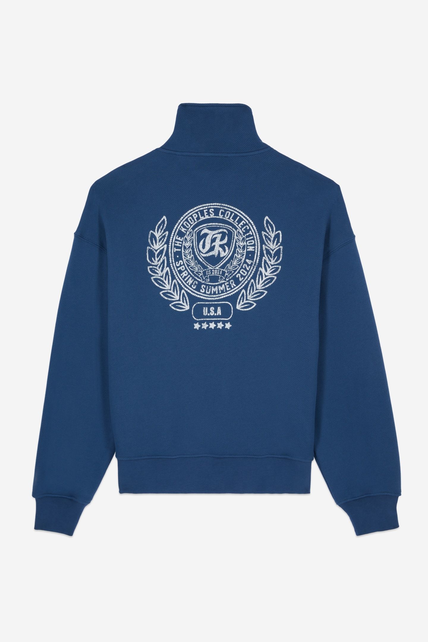 SWEATSHIRT A COL ZIPPE MIDDLE NAVY 6