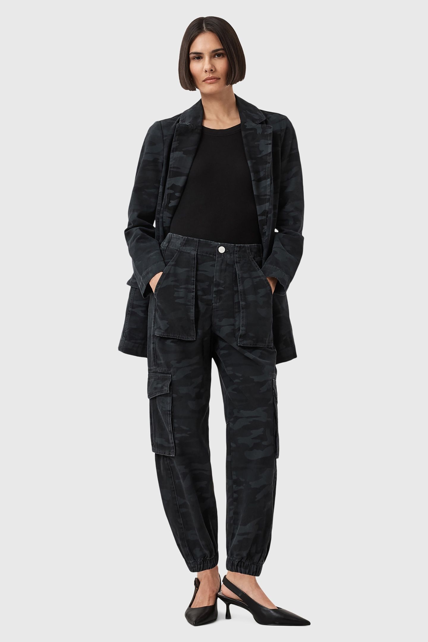 FREDA DENIM TROUSER CAMO INK BLUE 1