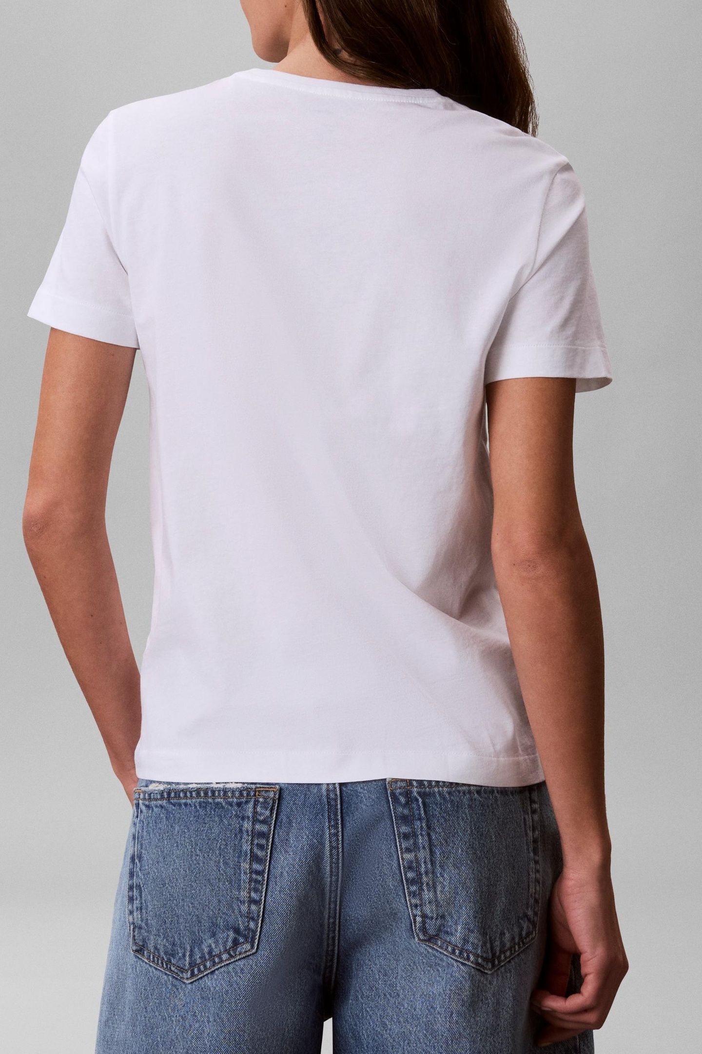 2-PACK SHORT SLEEVE ROUND NECK LOGO T-SHIRTS BRIGHT WHITE/MA 3