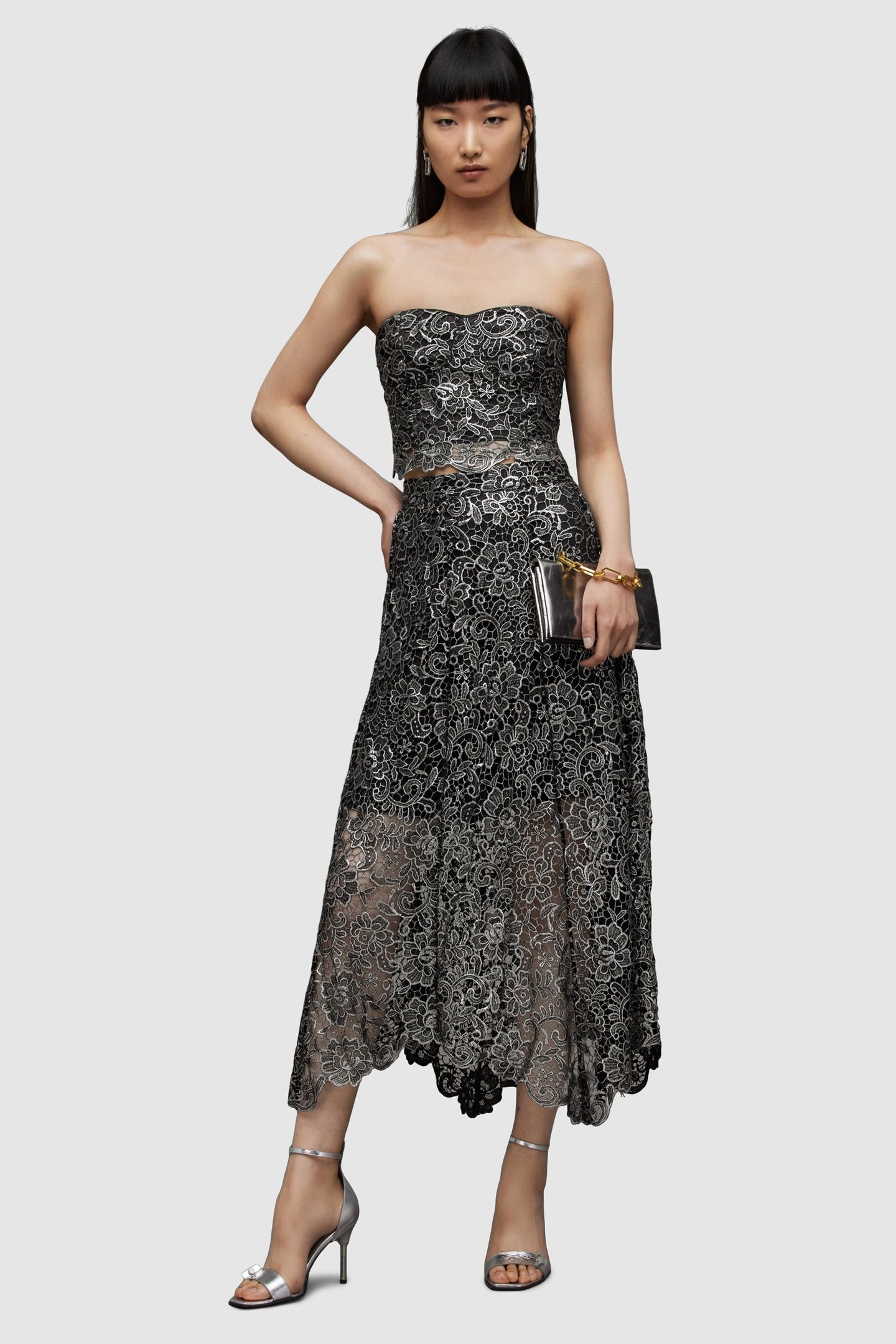 CAMILA SKIRT GUNMETAL GREY 6