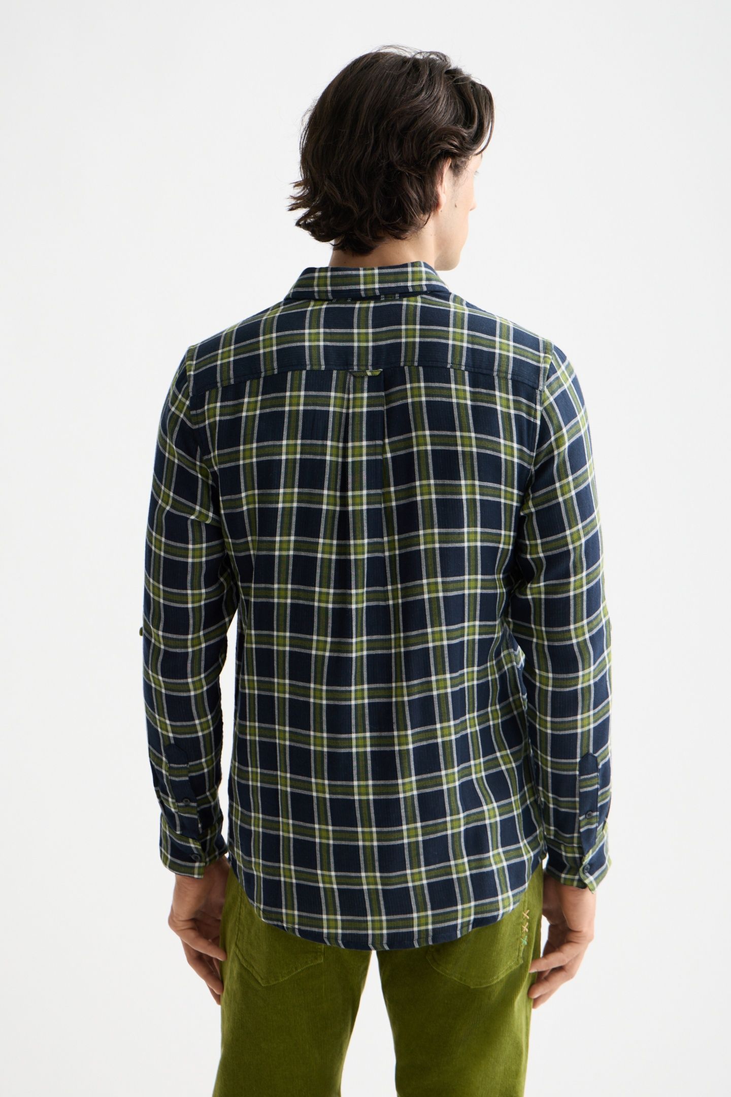 DOUBLE-FACE REGULAR FIT SHIRT SKY CAPTAIN CHECK 3