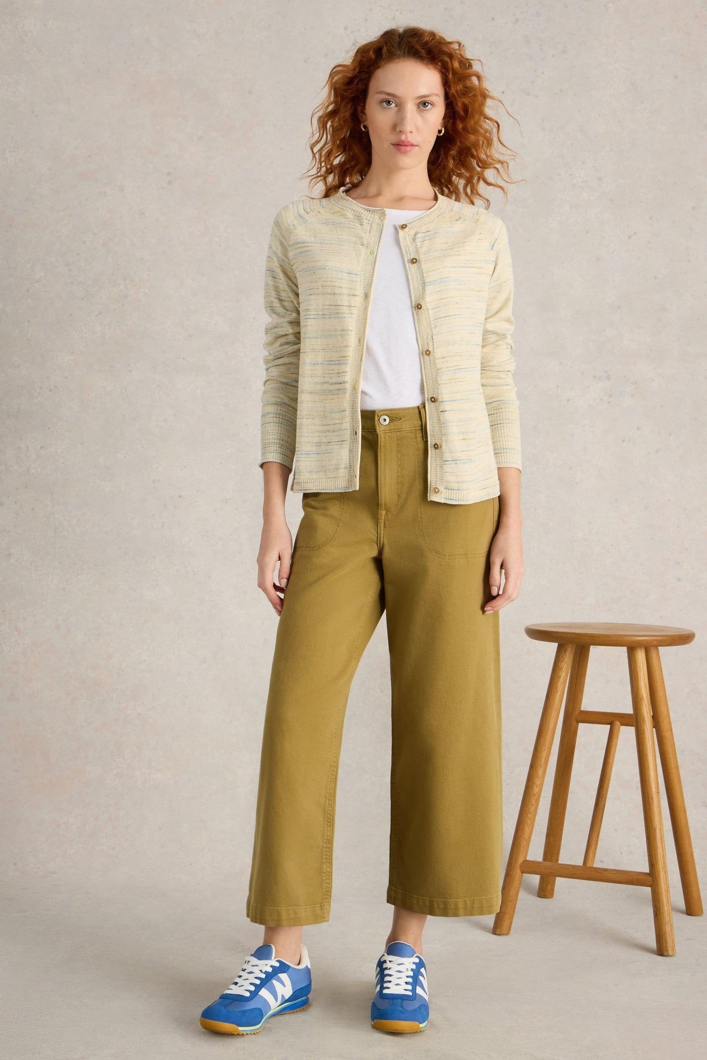 LULU SPACEDYE CARDI NATURAL MULTI 1