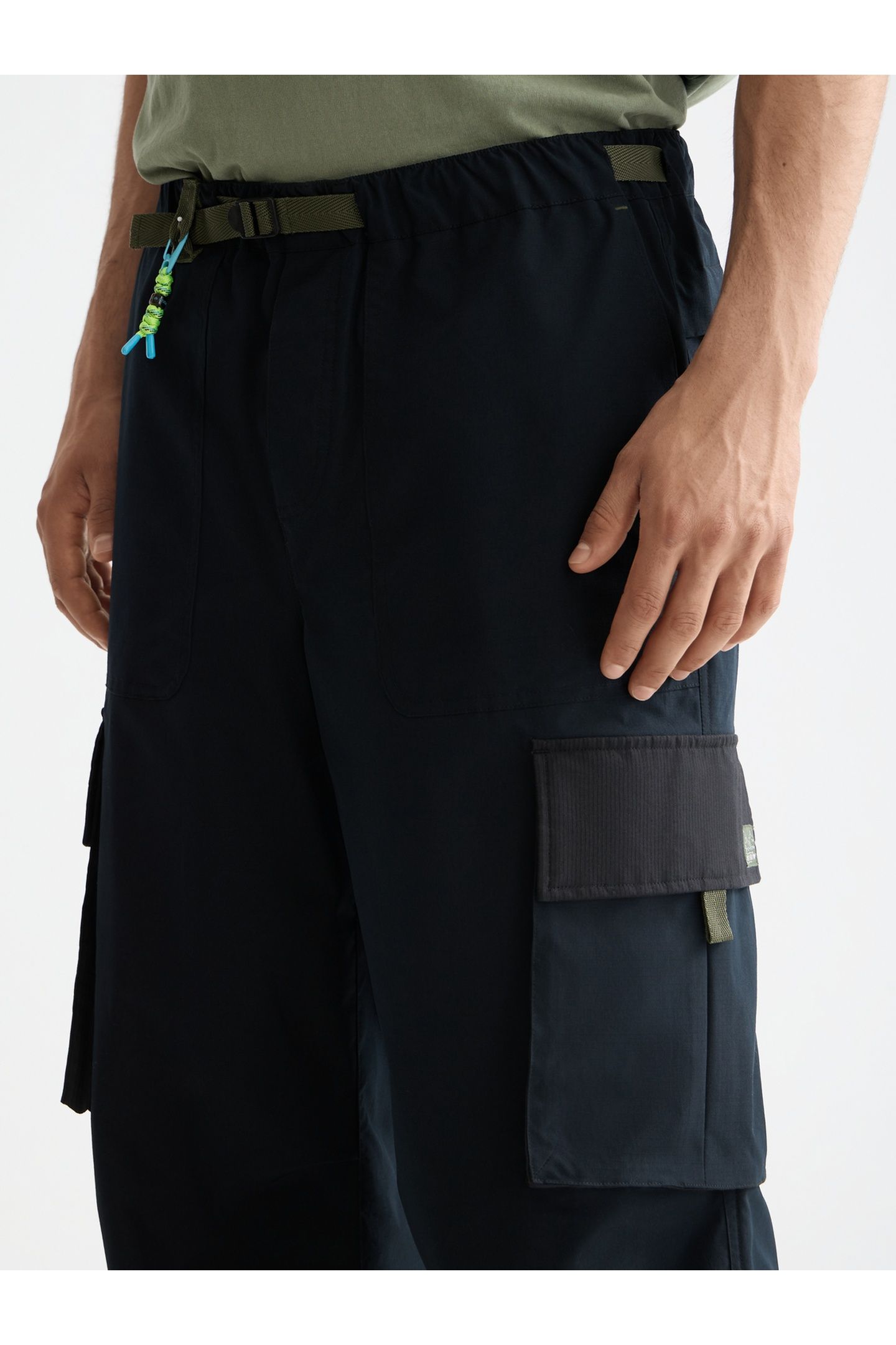 DAZE - NYLON-BLEND RIBSTOP WIDE FIT CARGO ANTHRACITE 5