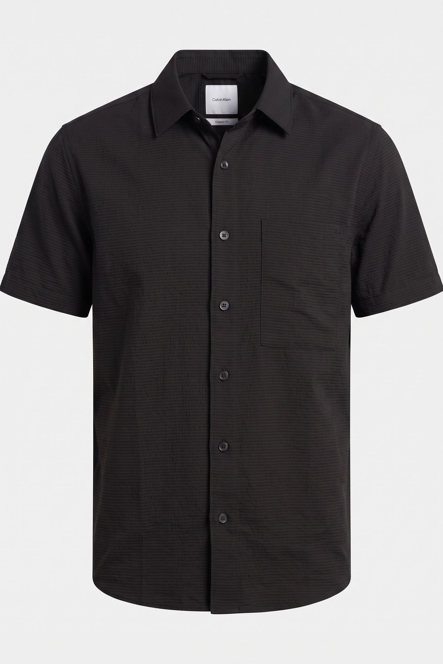 SS SOLID SEERSUCKER SHIRT BLACK 3