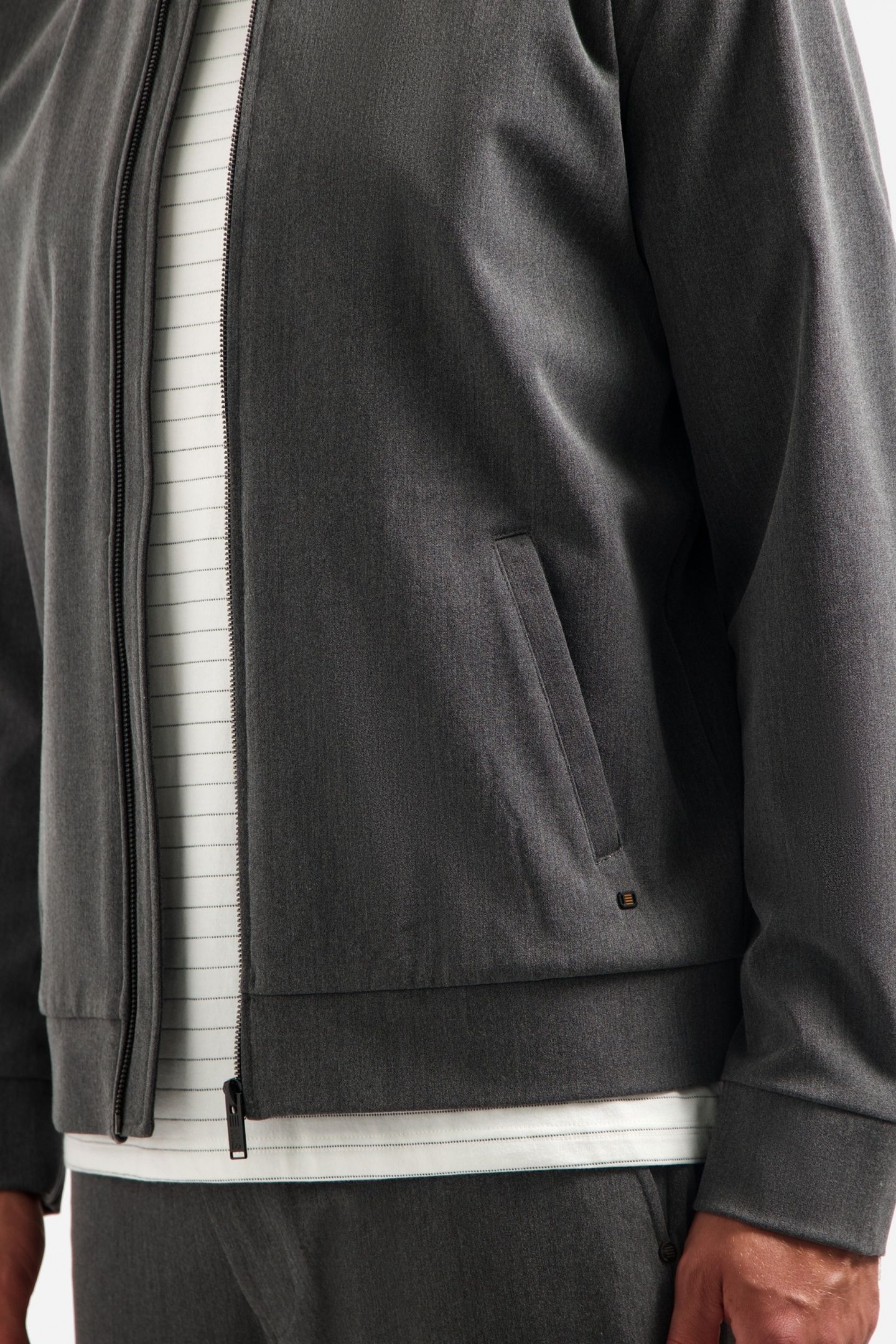 JACKET SHIRT BOMBER MELANGE HYBRID GREY MELANGE 6