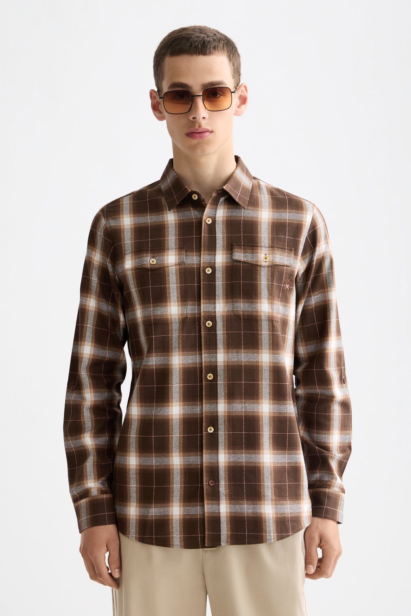 LIGHTWEIGHT FLANNEL CHECK SHIRT SOFT SILT CHECK 1