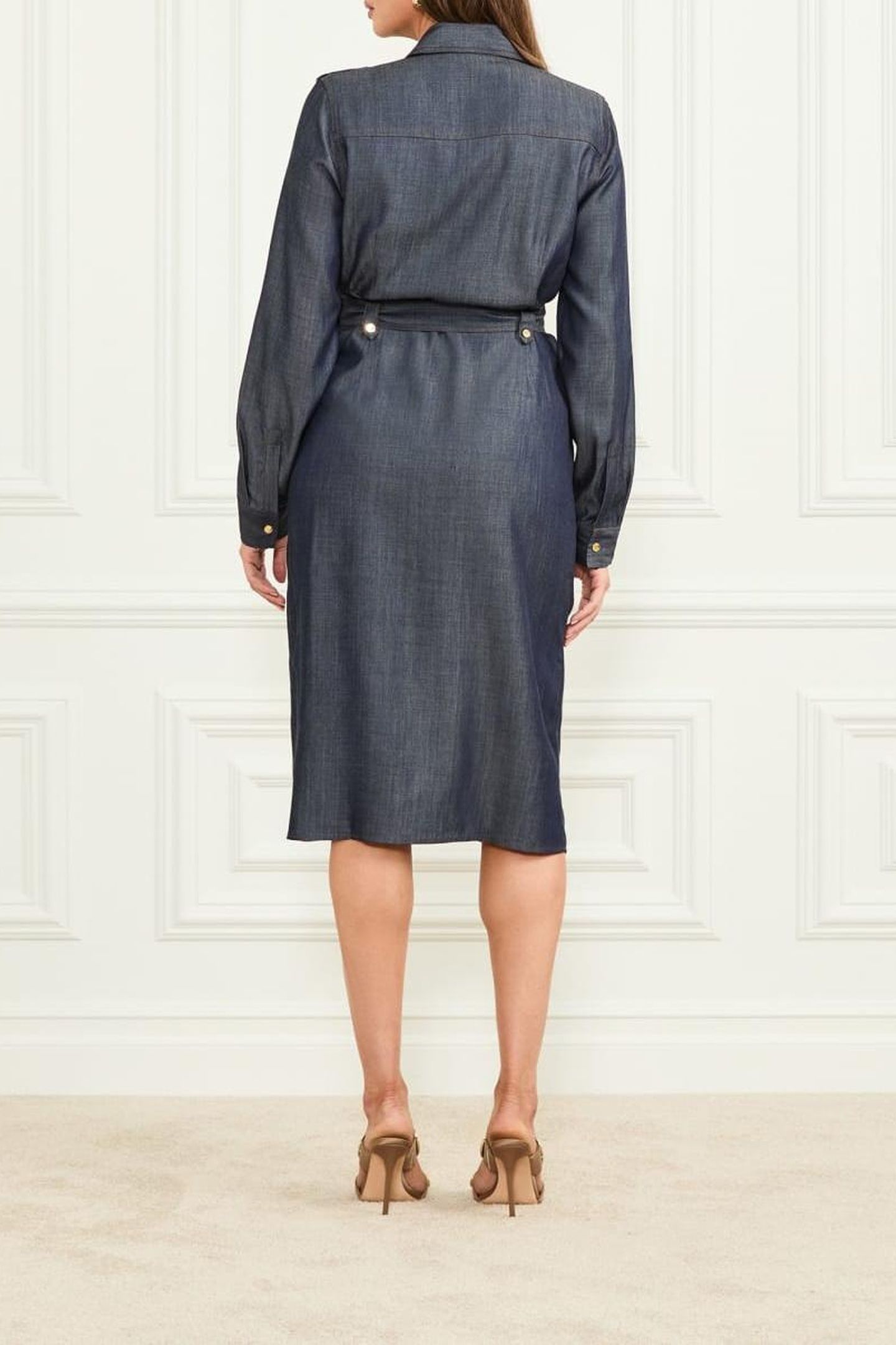 CARLA SAFARI LS DRES DARK BLUE 4