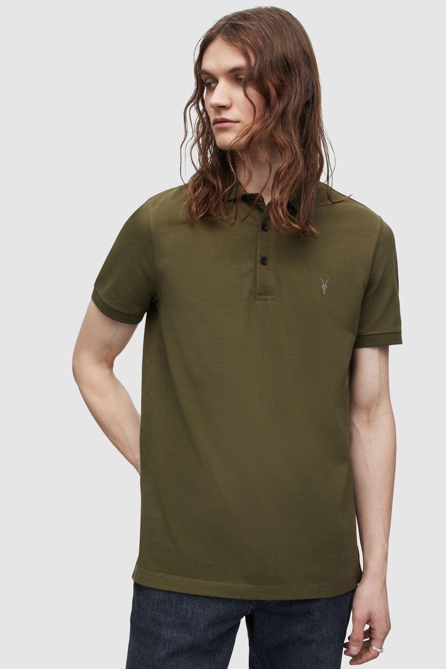 REFORM SS POLO 2 PAC JET BLK/IVY GRN 3