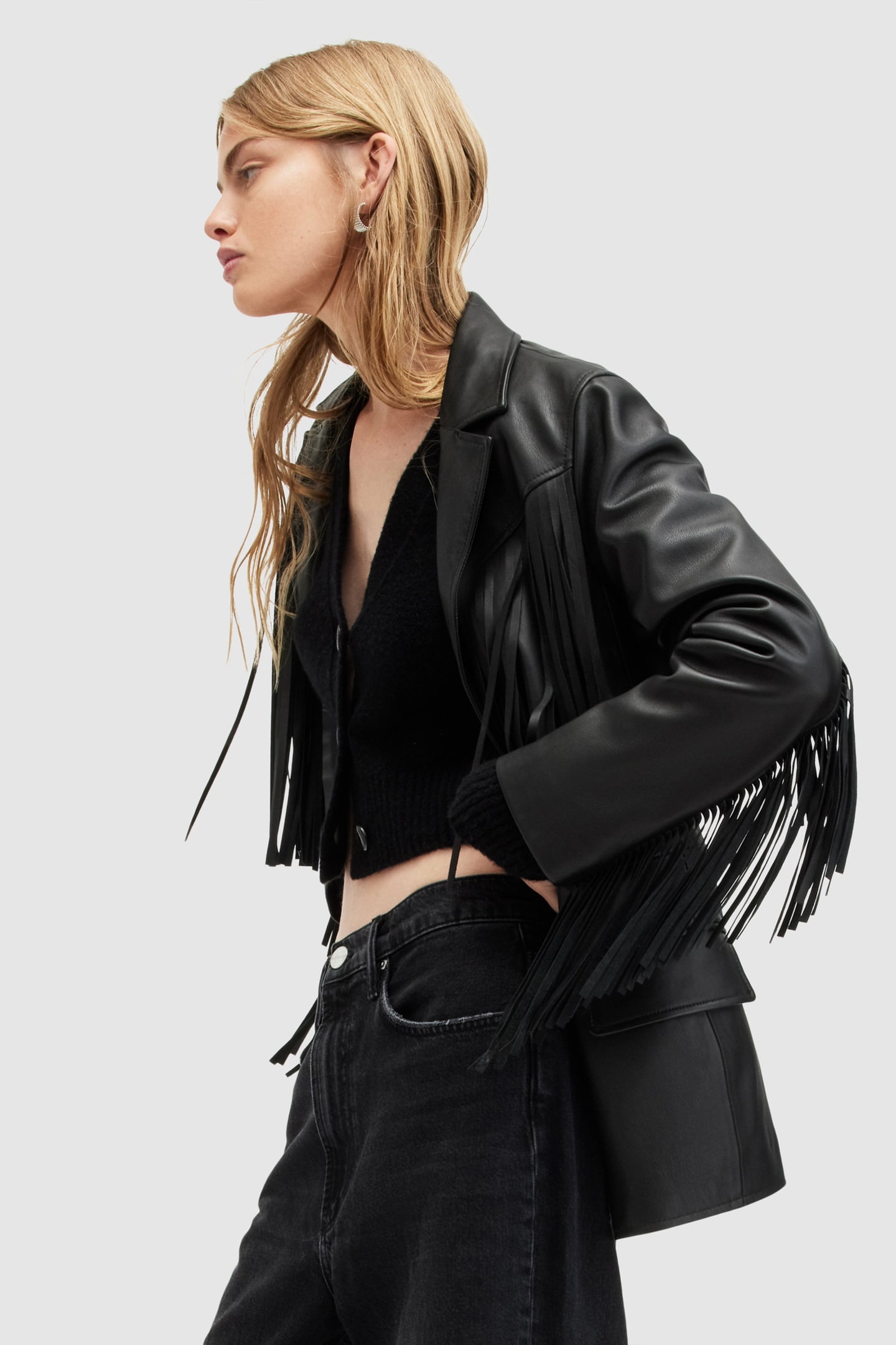 CORINNA TASSEL BLAZE BLACK 9