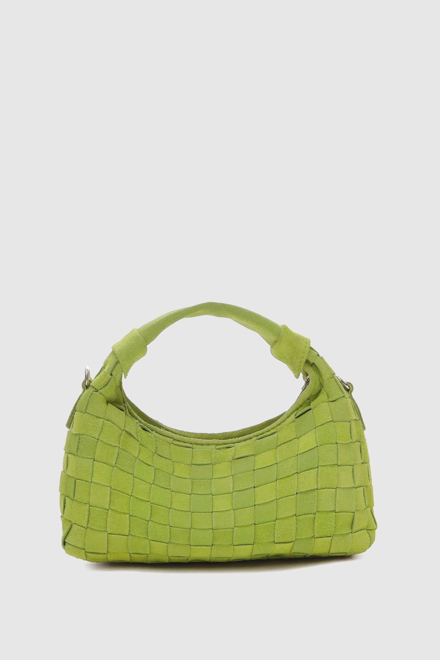 MINI DANDY BRAIDED SUEDE LIME 2