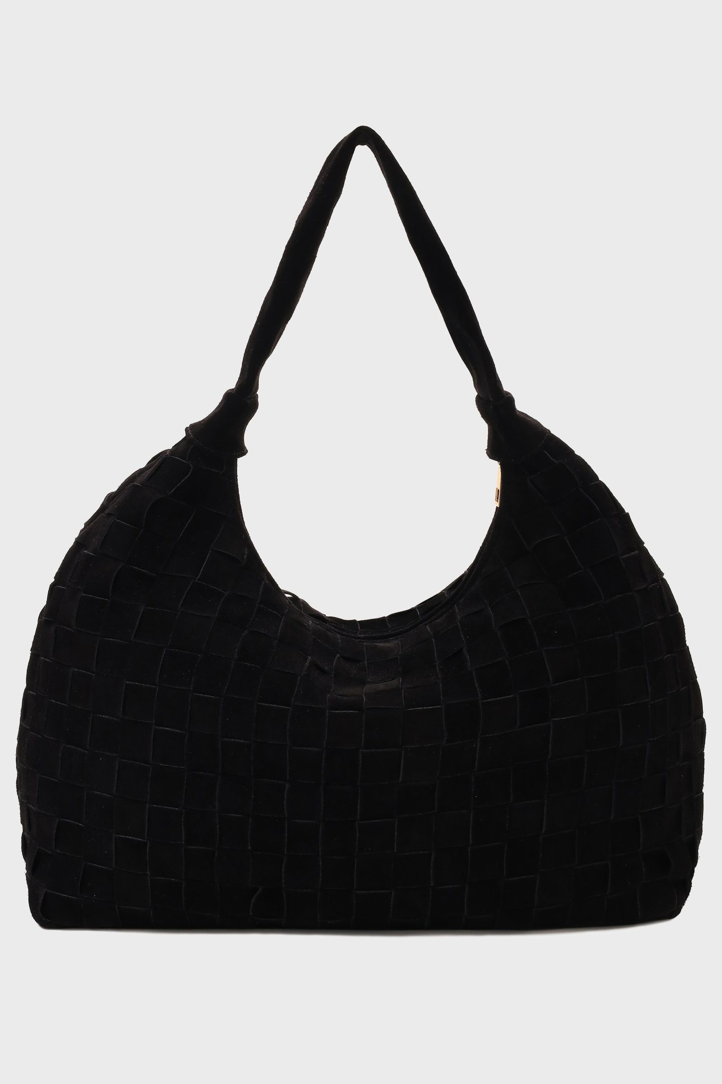BIG DANDY BRAIDED SUEDE BLACK W. GOLD 4