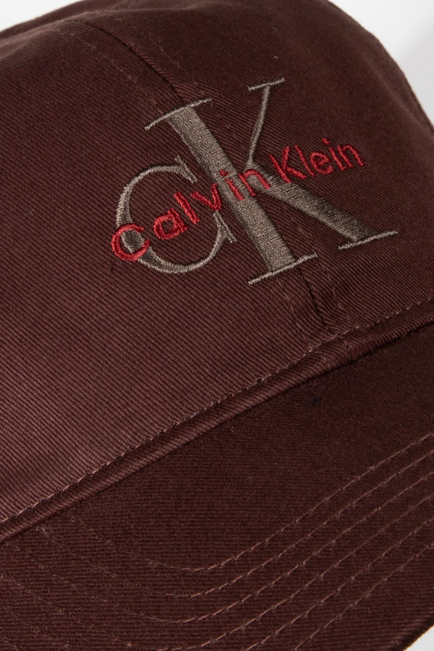MONOGRAM EMBROIDERY CAP RICH BROWN 3