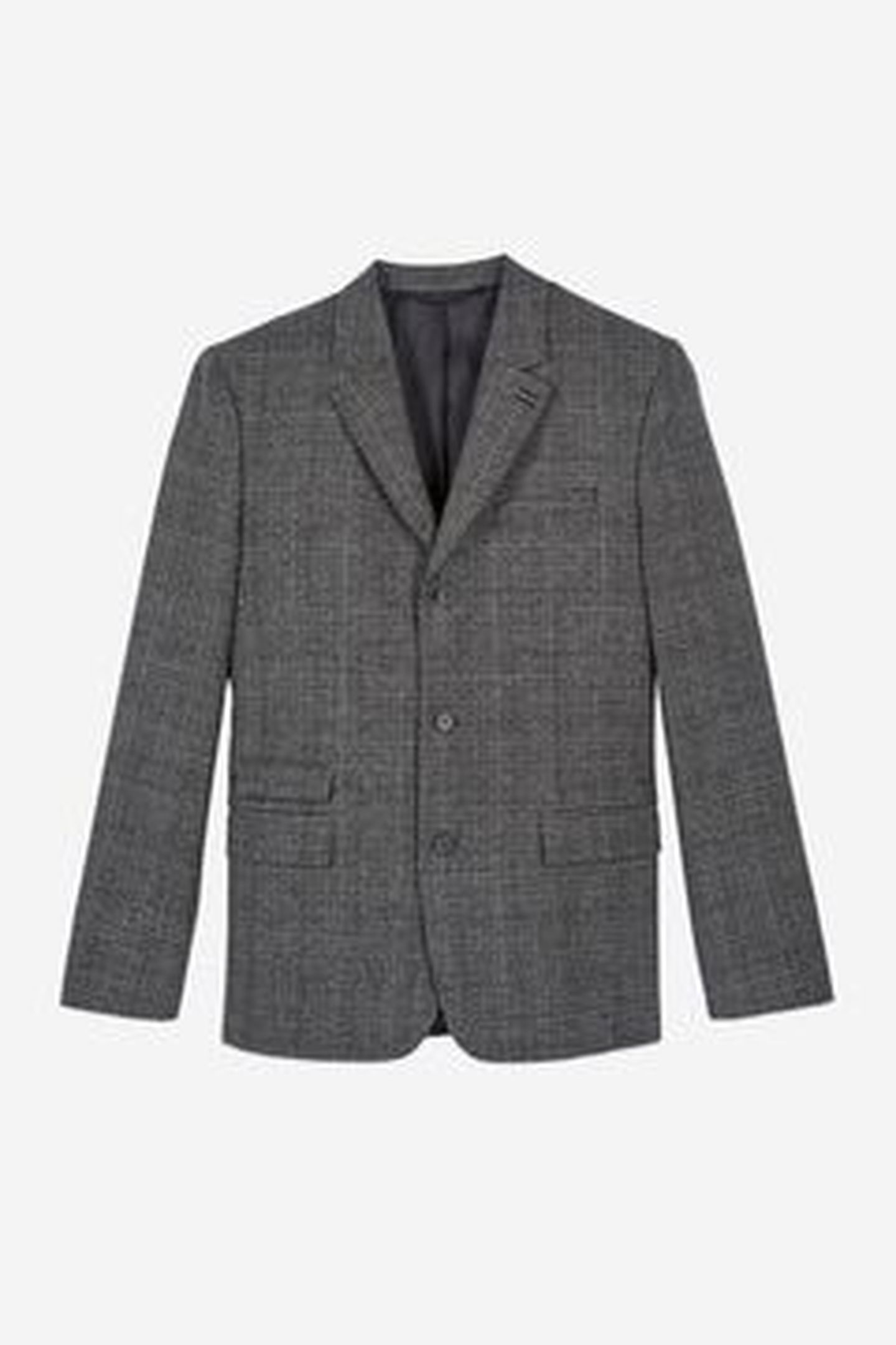 LOOSE-FITTING JACKET W 3 BUTTONS AND 3 POCKETS BROWN / BLACK 8
