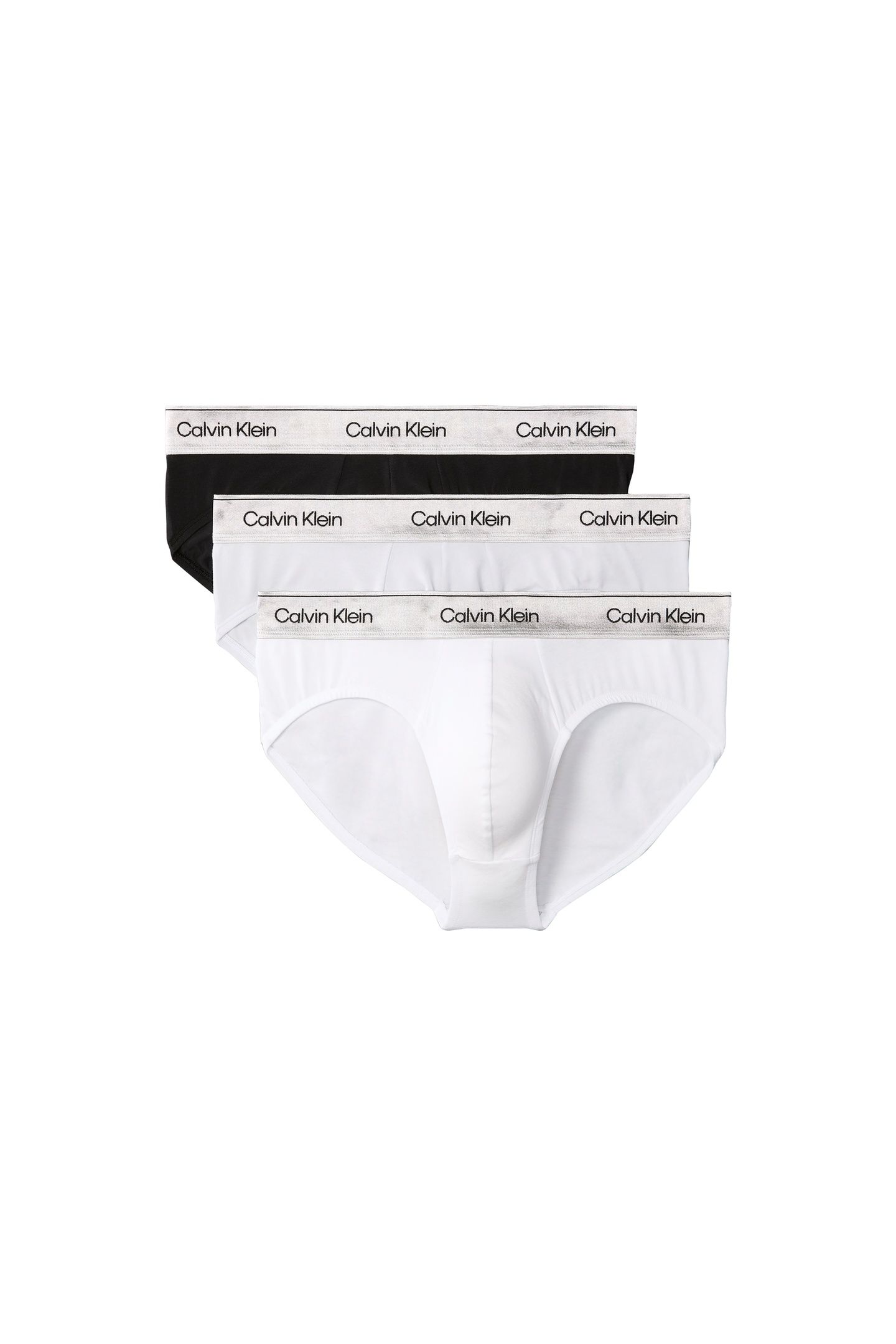 HIP BRIEF 3-PACK BLACK W/SILVER HAZE WB/SILVER HAZE 1