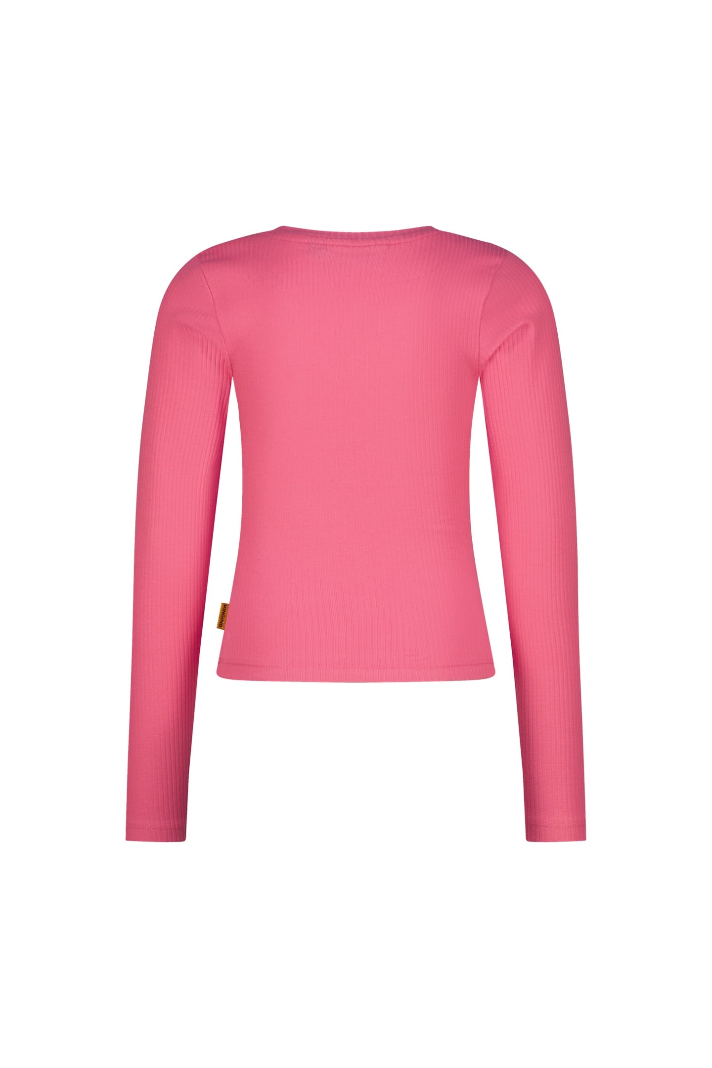 GIRLS BASIC RIB TOP T-SHIRT SANGRIA SUNSET 3