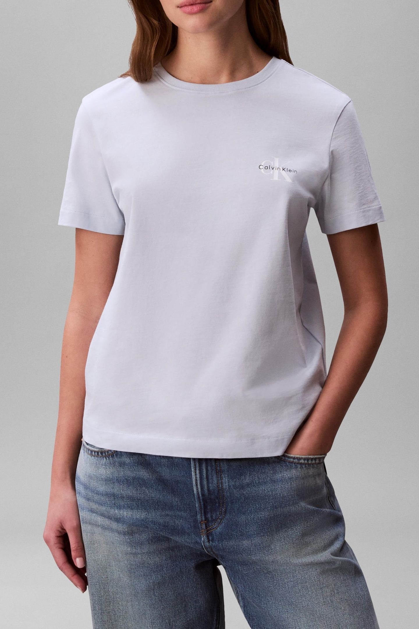 2-PACK SHORT SLEEVE ROUND NECK LOGO T-SHIRTS PLEIN AIR/BLACK 2