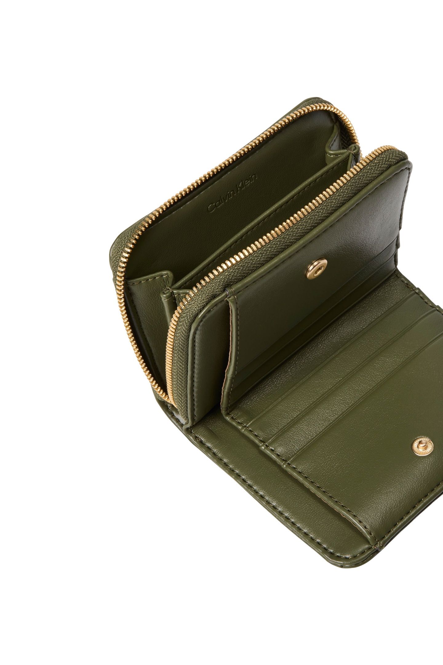 QUILTED FLAP ZIP AROUND WALLET CYPRESS 3