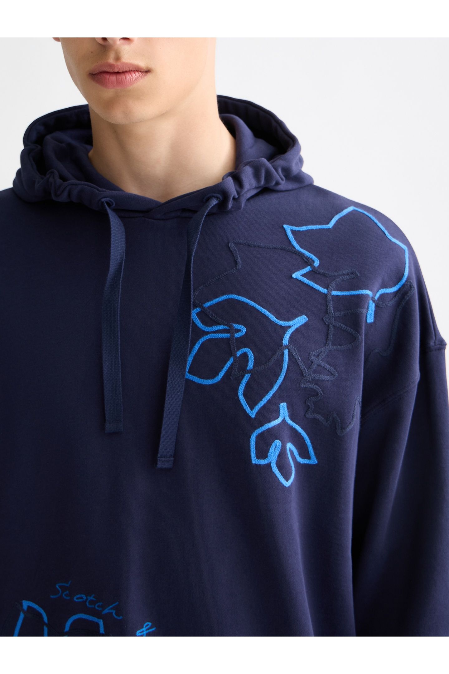 FRONT + BACK AW HOODIE PEACOAT 7