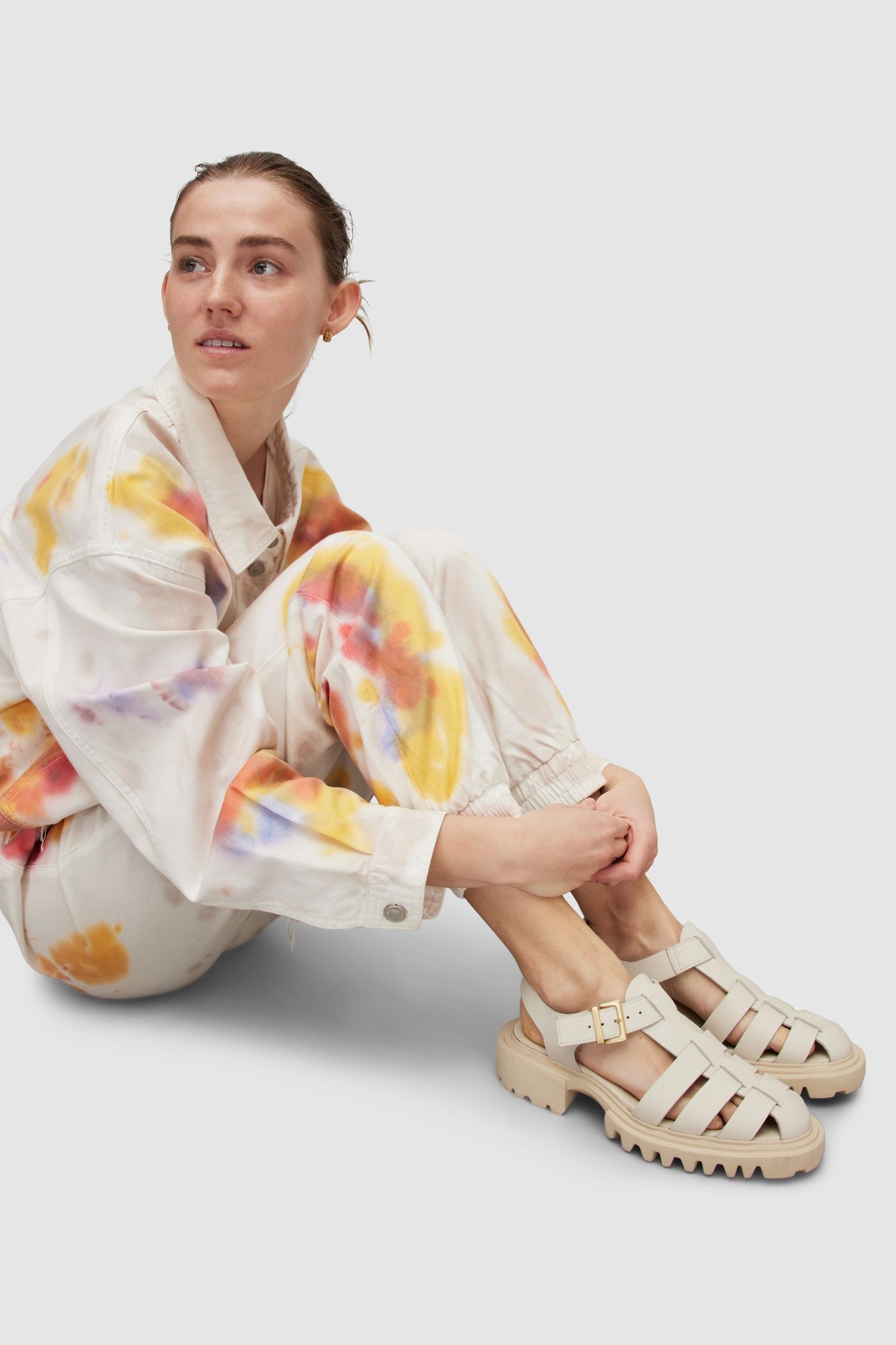 NESSIE SANDAL STONE WHITE 4