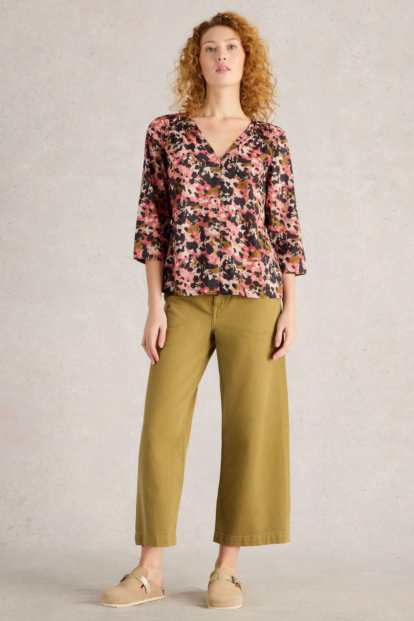 RAE ORGANIC COTTON TOP PINK PRINT 1